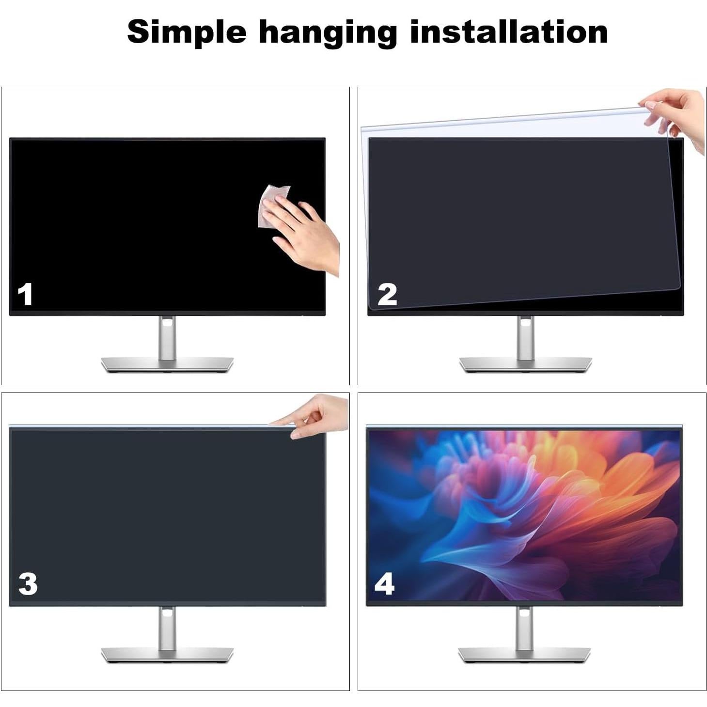 Protector de Pantalla Anti-Luz Azul Pozlle 23-24" para Monitores