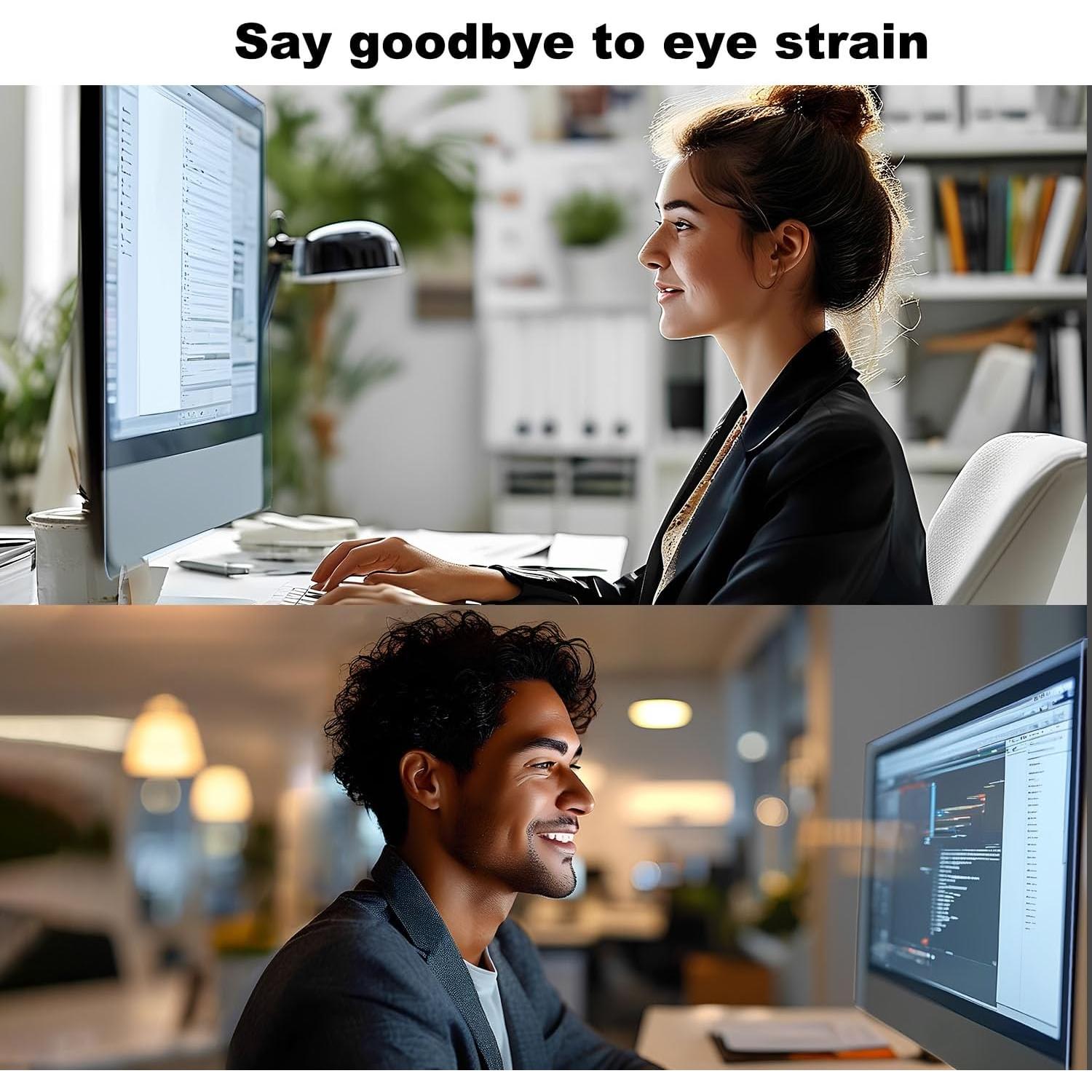 Protector de Pantalla Anti-Luz Azul Pozlle 23-24" para Monitores