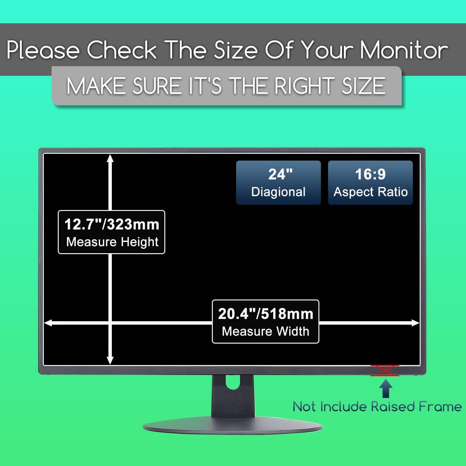 Protector de Pantalla 24" KEANBOLL Filtro Luz Azul Anti Reflejo