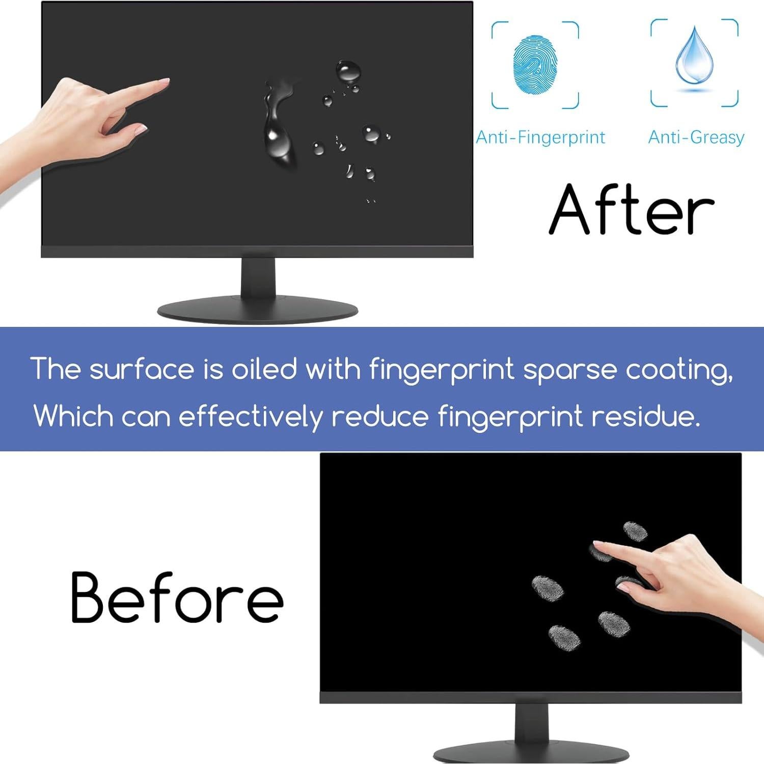 Protector de Pantalla 24" KEANBOLL Filtro Luz Azul Anti Reflejo