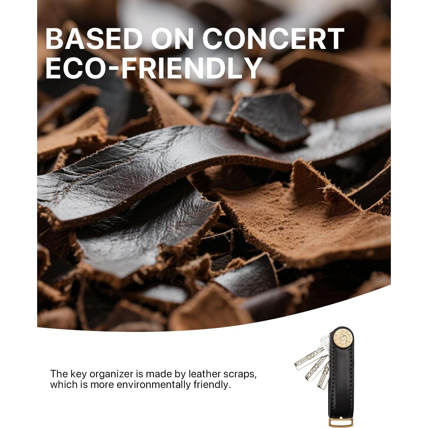 Organizador de Llaves de Cuero GRIIFFITFH Minimalista Negro