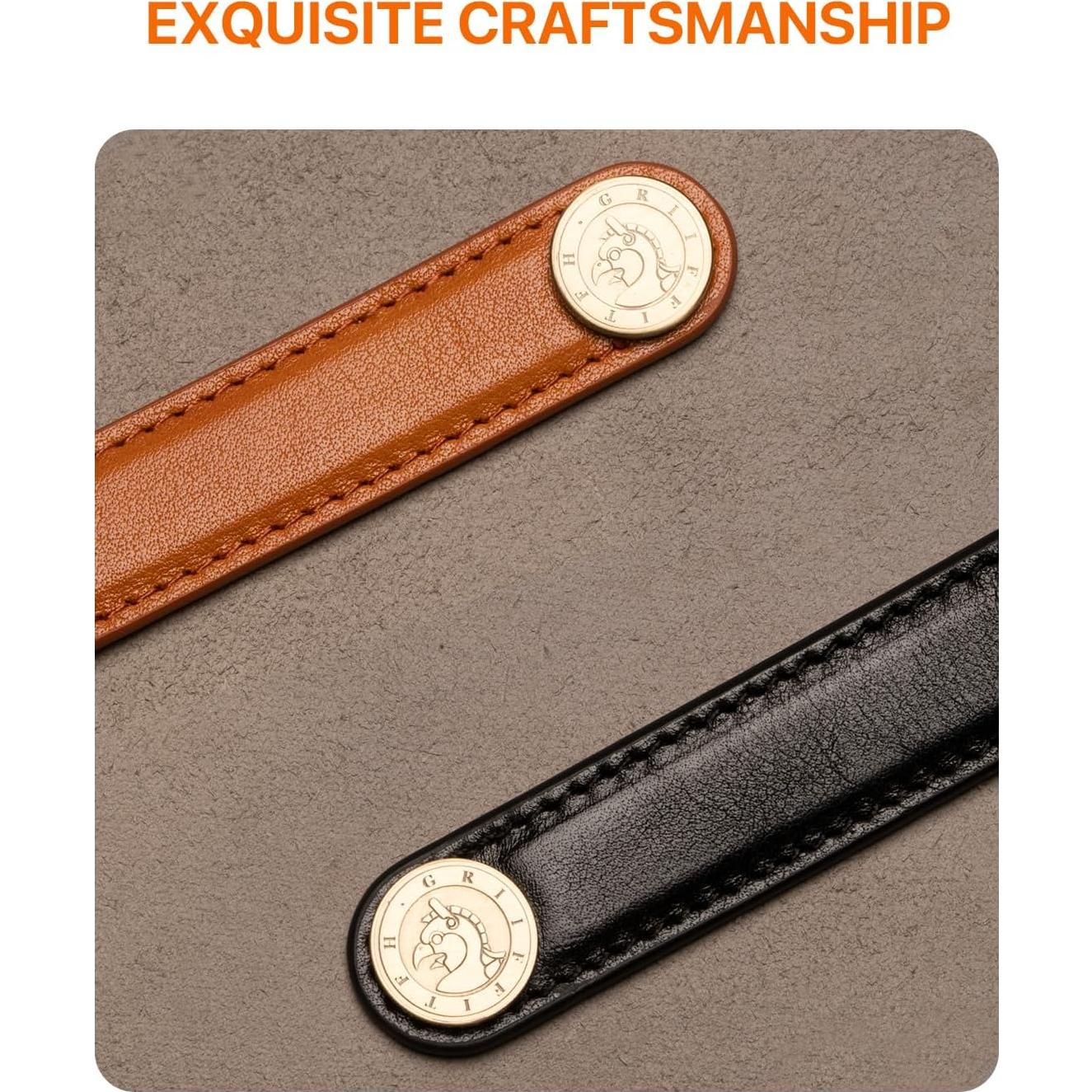 Organizador de Llaves de Cuero GRIIFFITFH Minimalista Negro