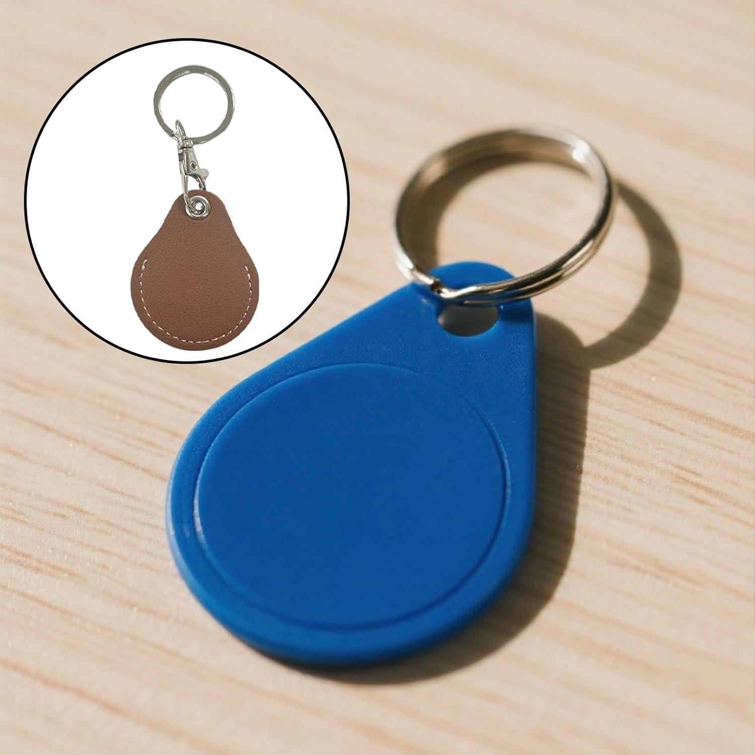 Soporte de Llave de Cuero PU 6 Pcs - Funda para Oficina y Acceso