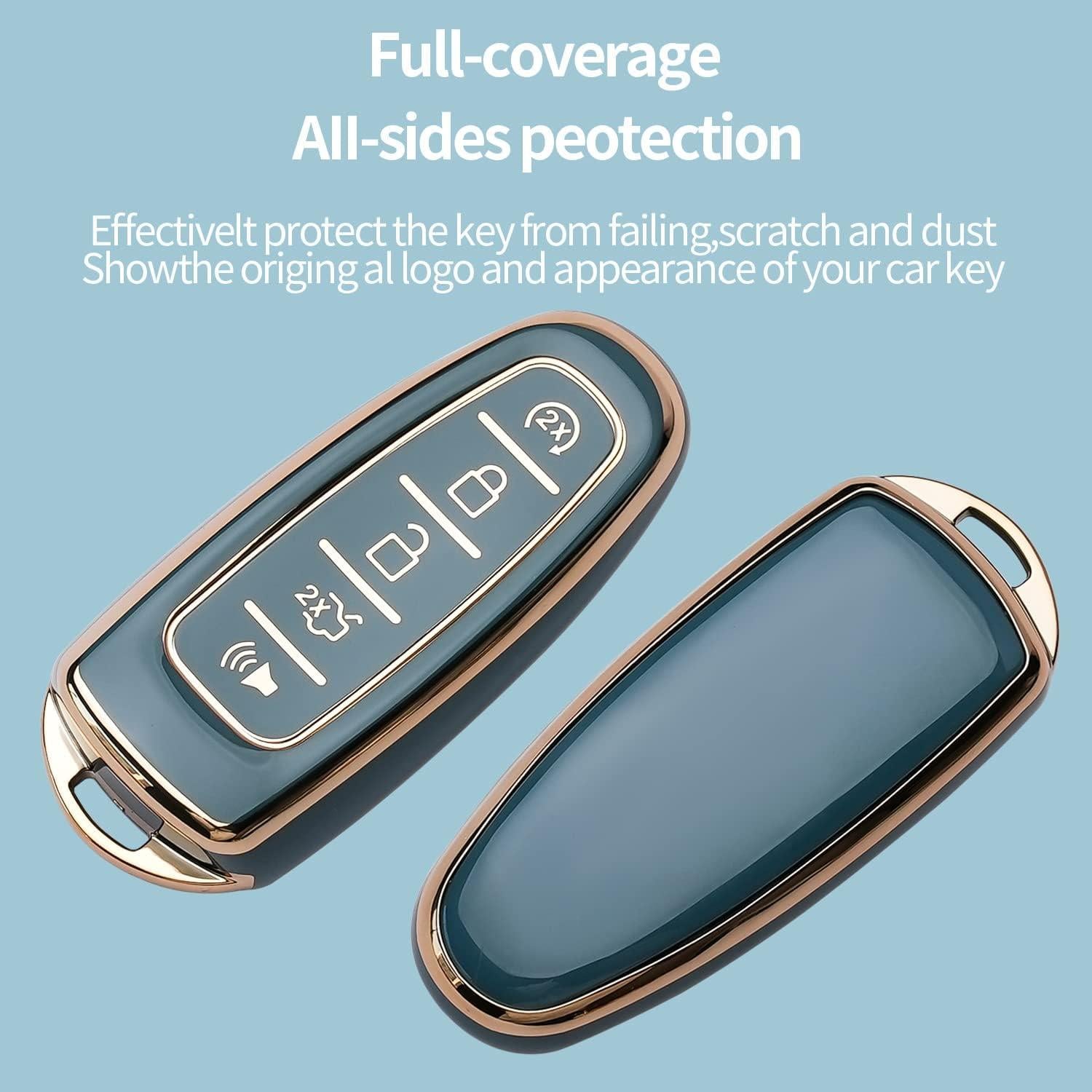 Cubierta de Llave Ford Bqepe CMAX Escape Focus Edge Azul