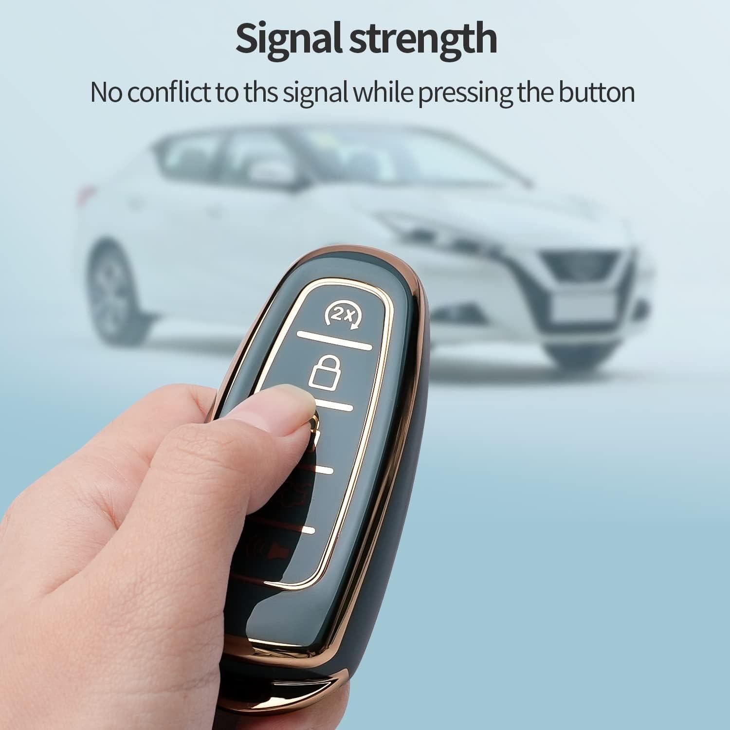 Cubierta de Llave Ford Bqepe CMAX Escape Focus Edge Azul