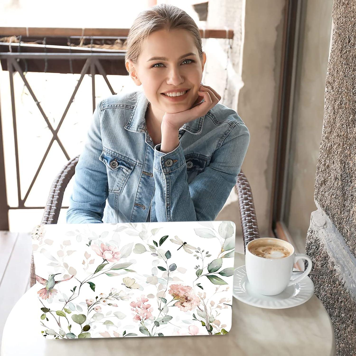 Pegatina para Laptop RICHEN 15.6" Flores y Aves Vinilo Protector