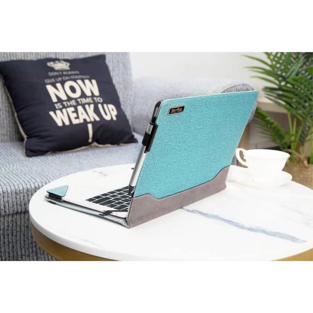 Funda para Laptop 15.6" Berfea PU Cuero Azul Protector