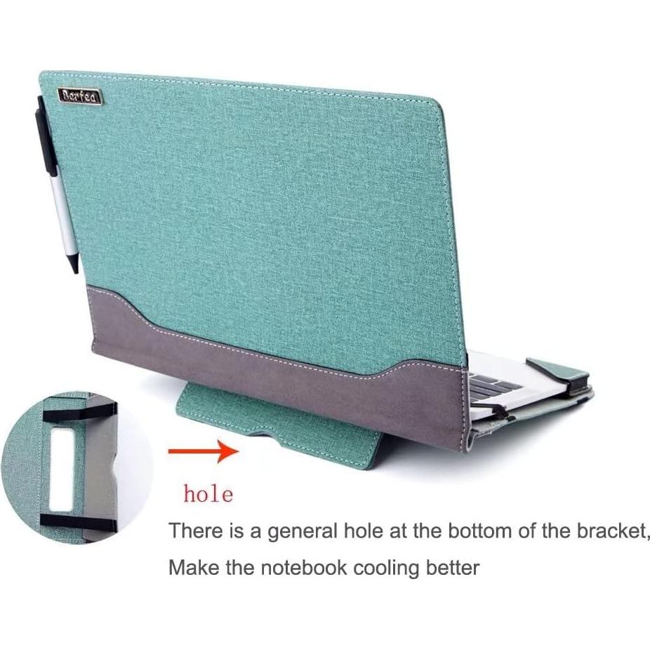 Funda para Laptop 15.6" Berfea PU Cuero Azul Protector