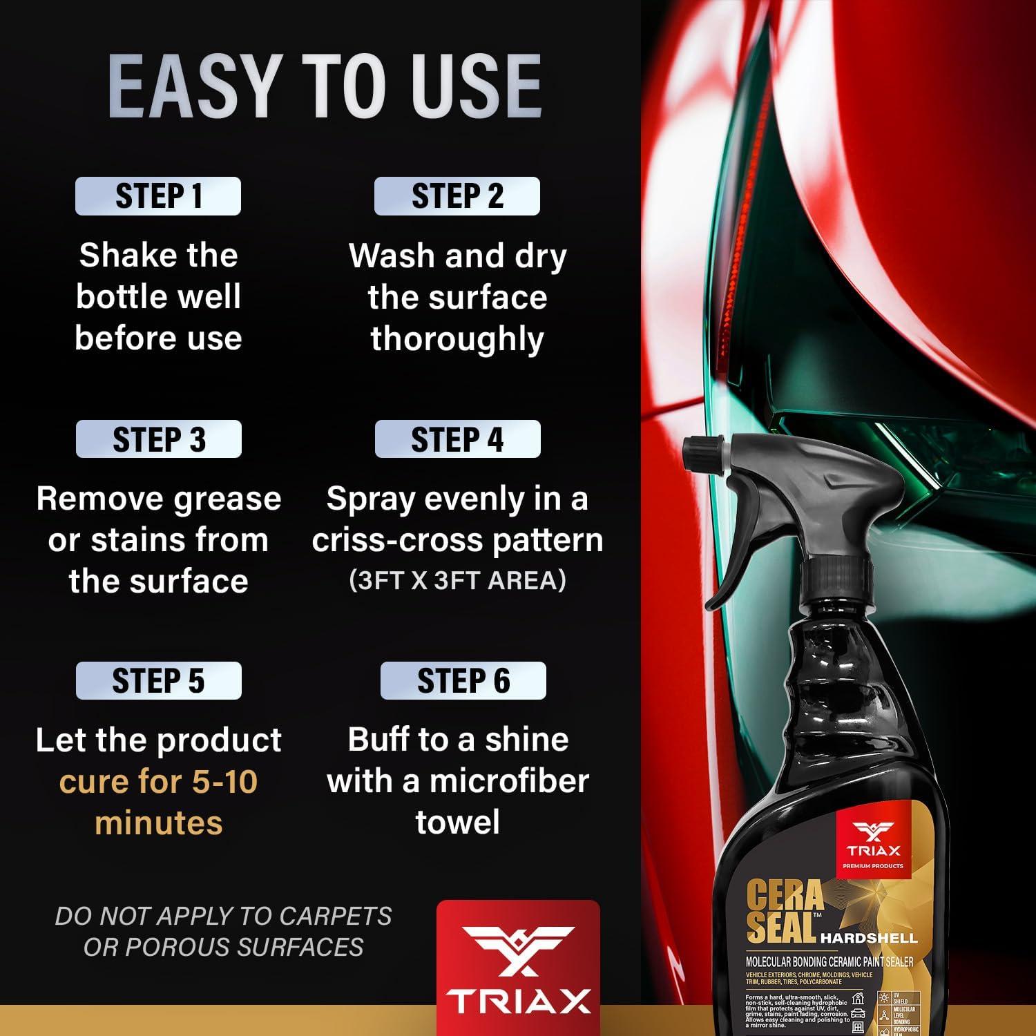 Cera Sellado Duro TRIAX NANO 0.68L - Hidrofóbica y UV