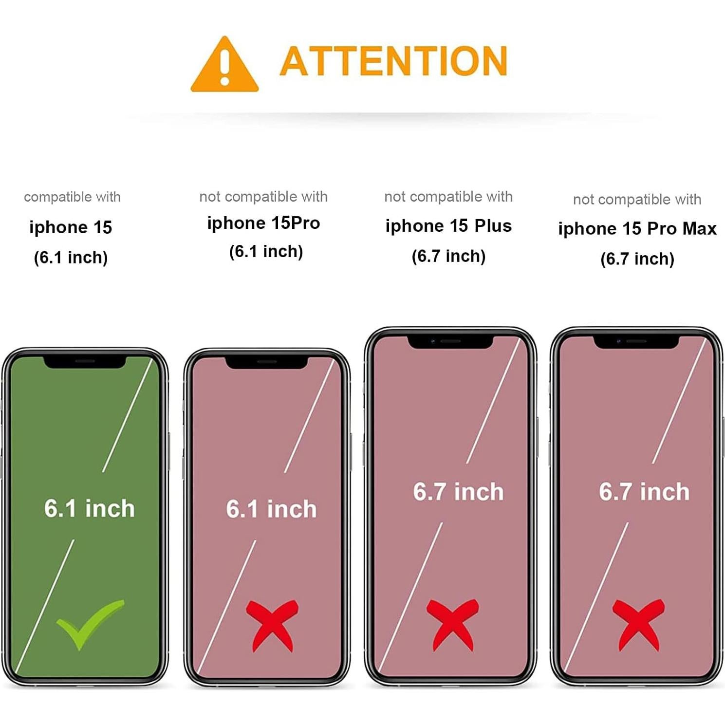 Funda de iPhone 15 KIHUWEY con billetera y soporte - Cuero Marrón