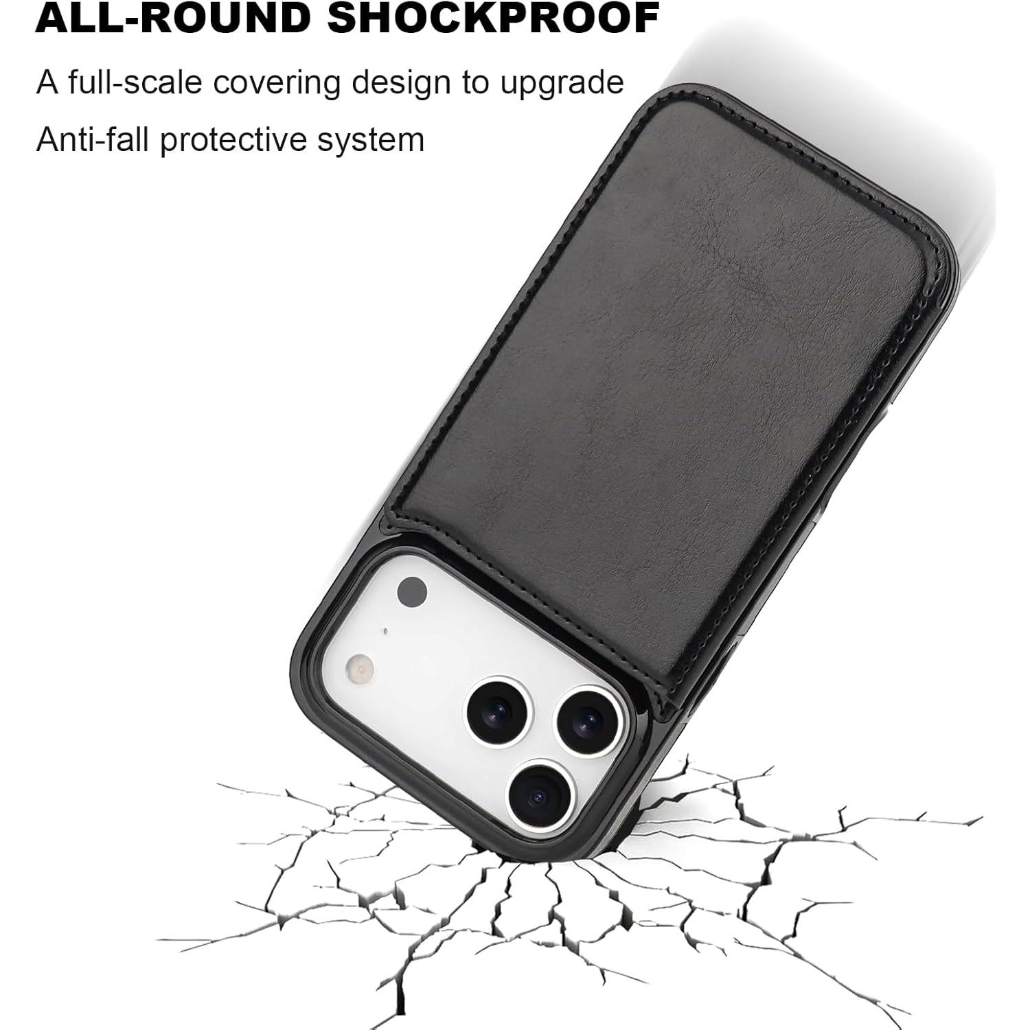 Funda de Cartera ONETOP para iPhone 17 Pro Max - Negro