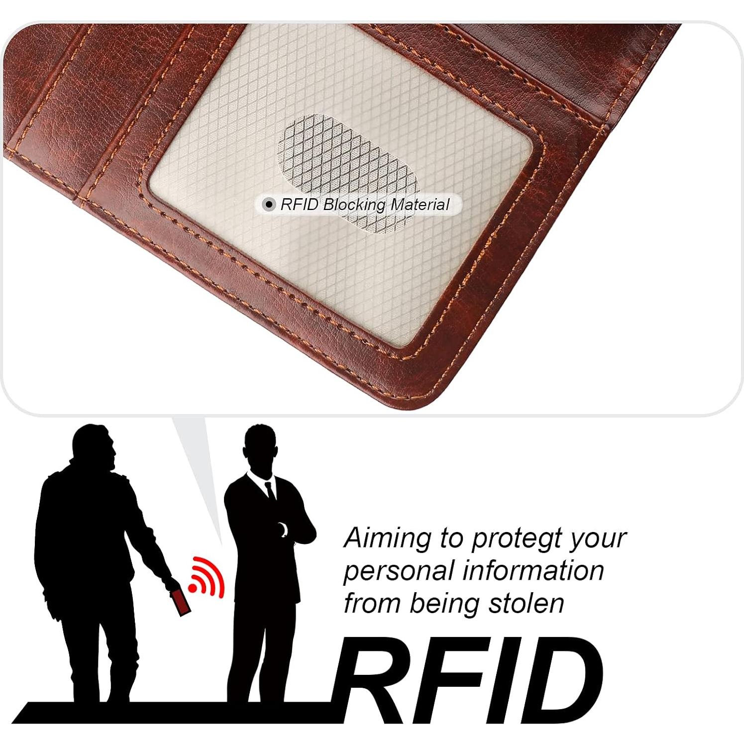 Funda Cartera Desmontable Bocasal para iPhone 14 Marrón 6.1"