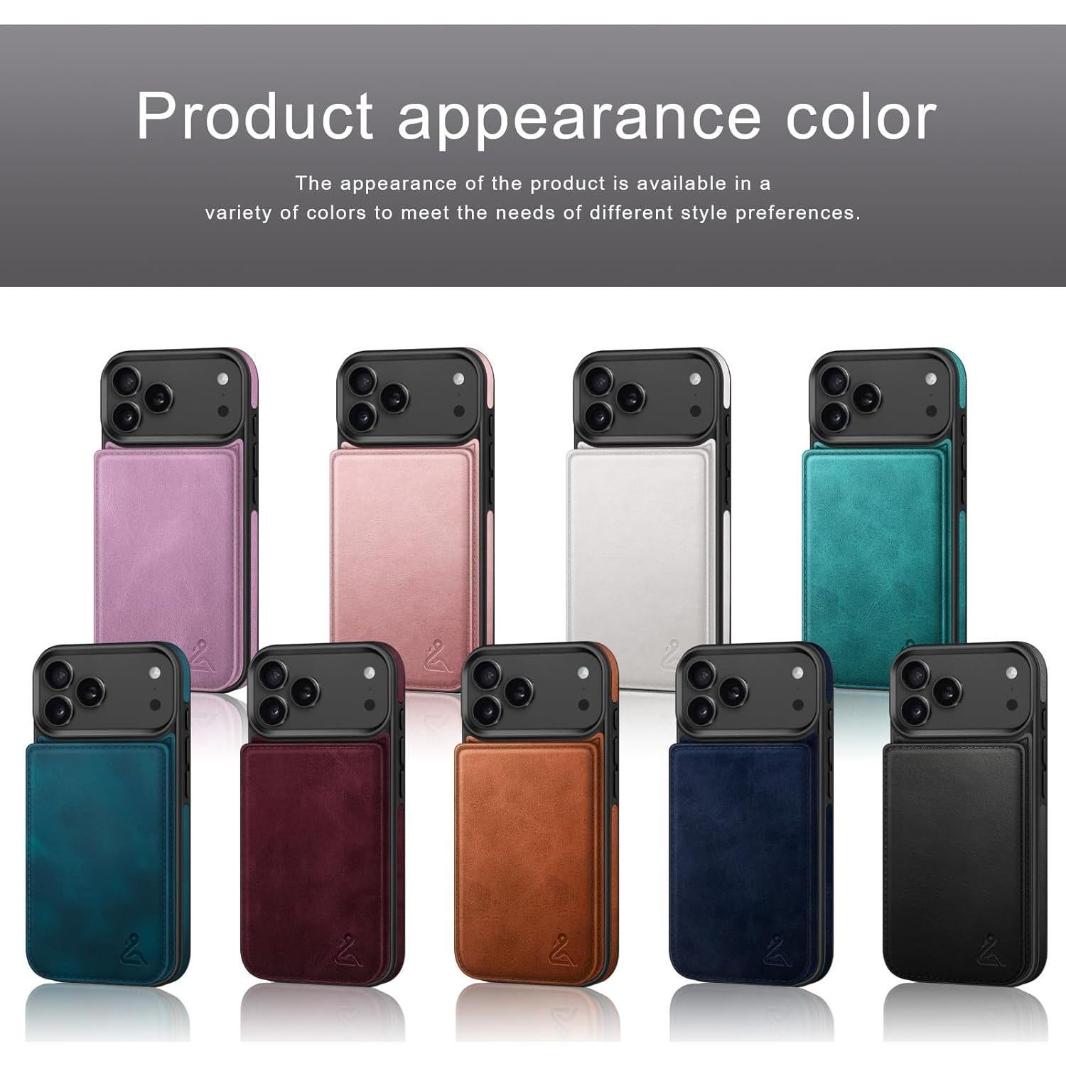 Funda para iPhone 17 Pro Max DJDUCK con soporte para tarjetas RFID