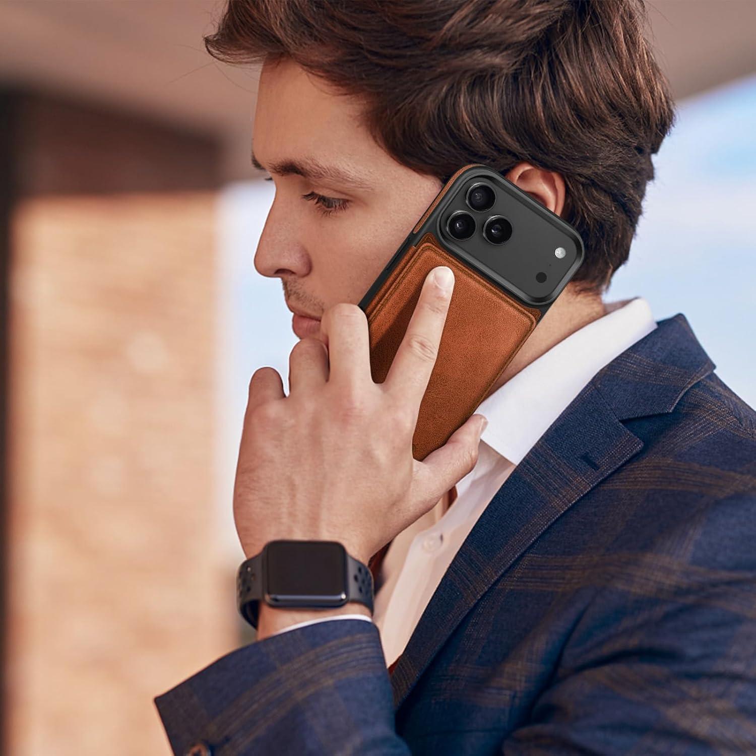 Funda para iPhone 17 Pro Max DJDUCK con soporte para tarjetas RFID