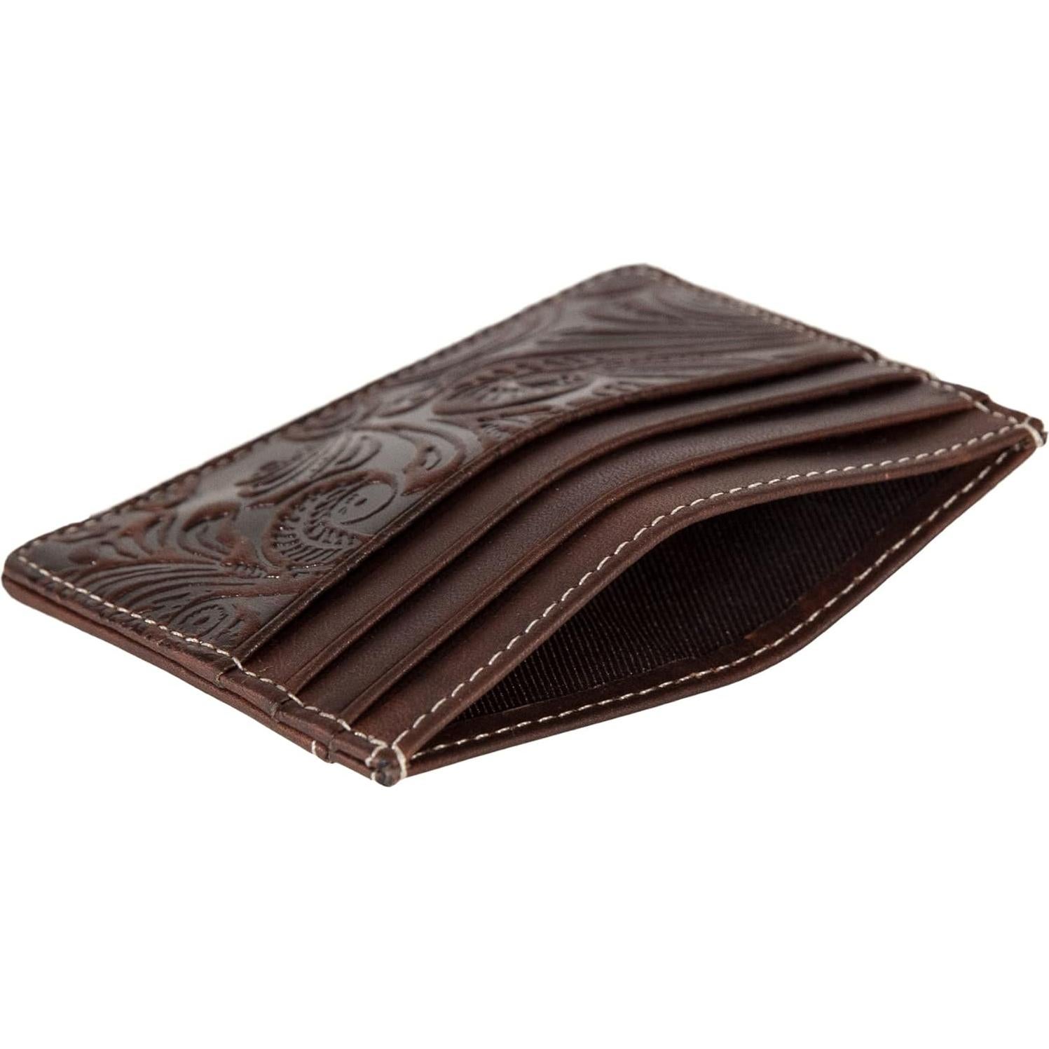 Cartera Slim para Hombre Lucky Brand Cuero Marrón RFID