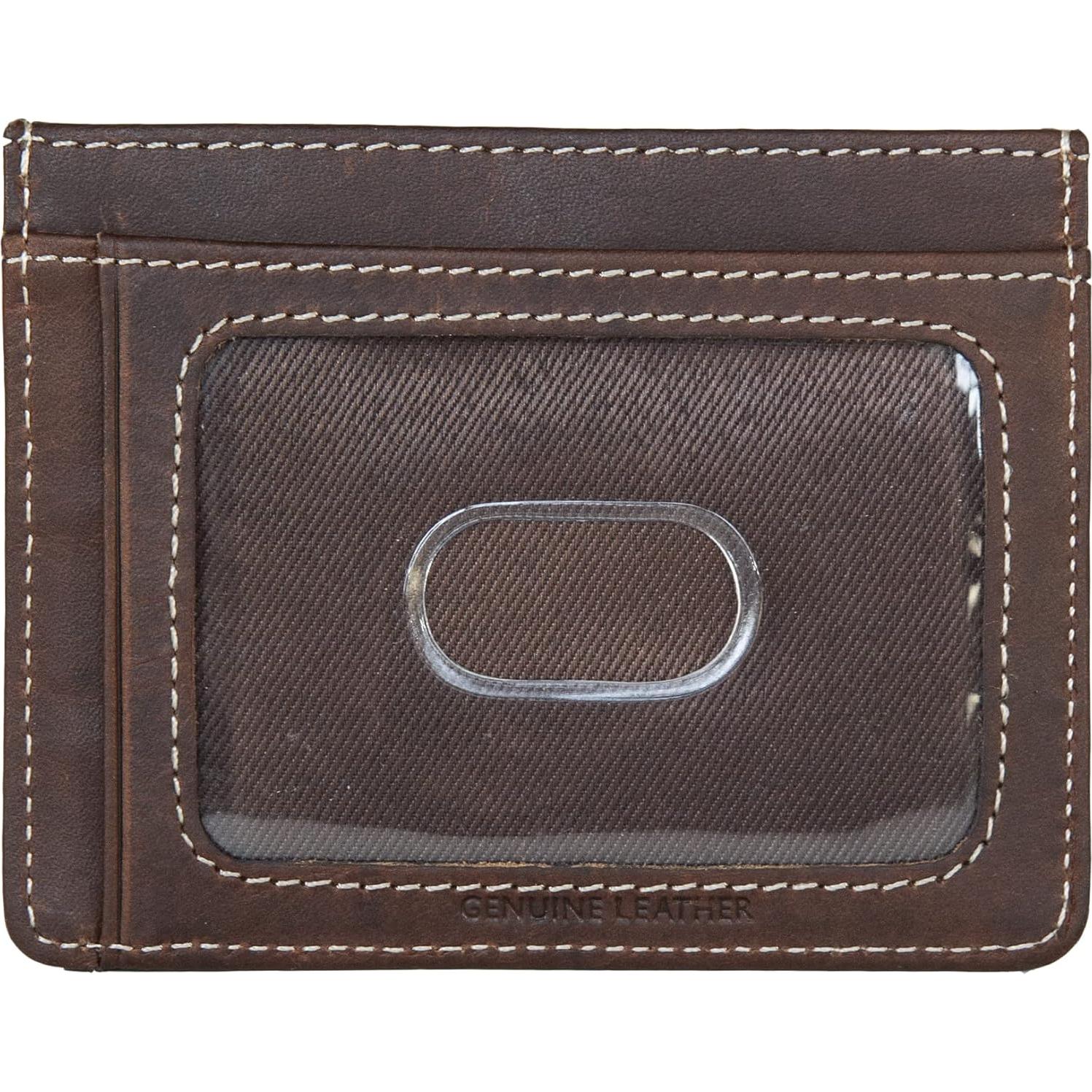 Cartera Slim para Hombre Lucky Brand Cuero Marrón RFID