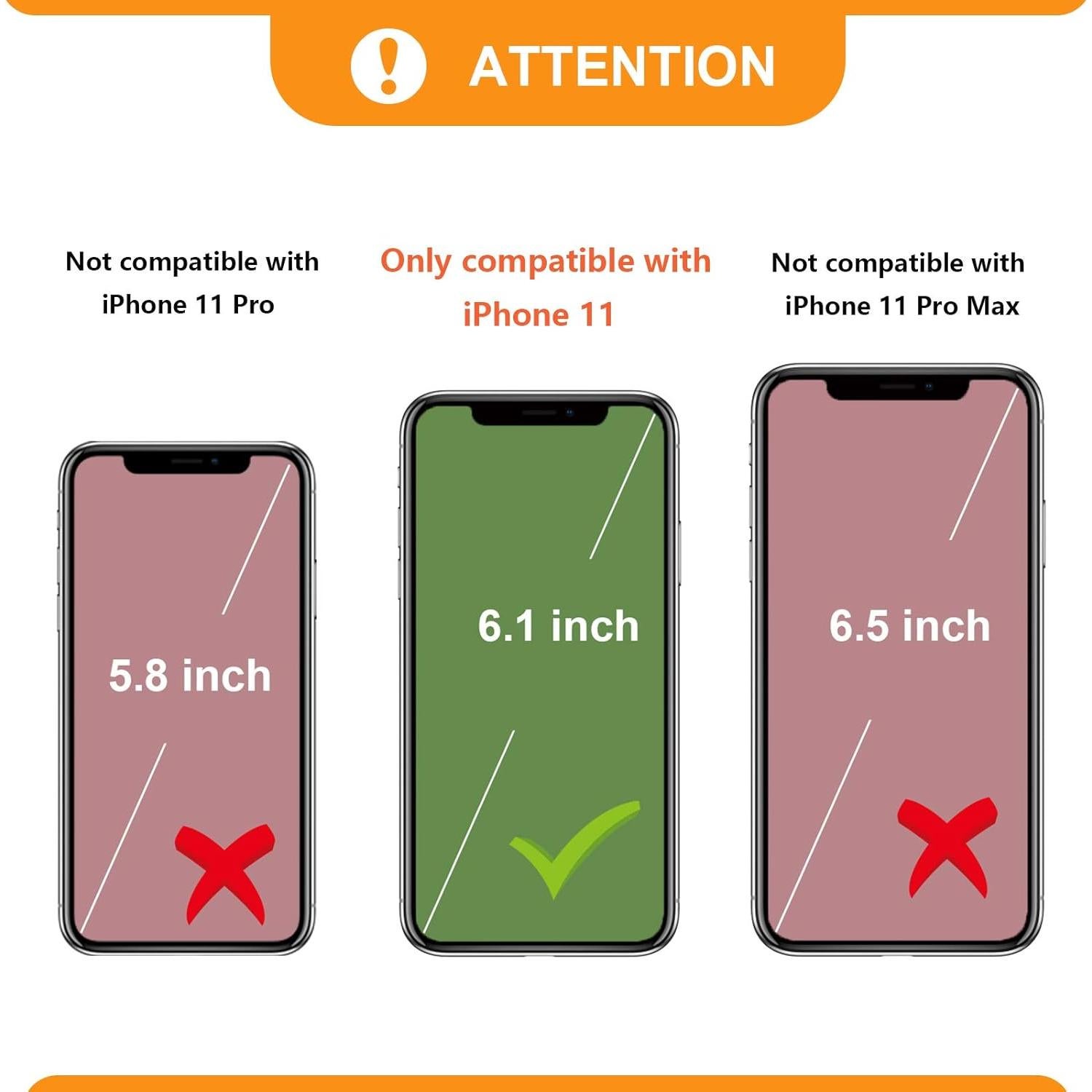 Funda de Cartera Desmontable Bocasal para iPhone 11 6.1" Marrón