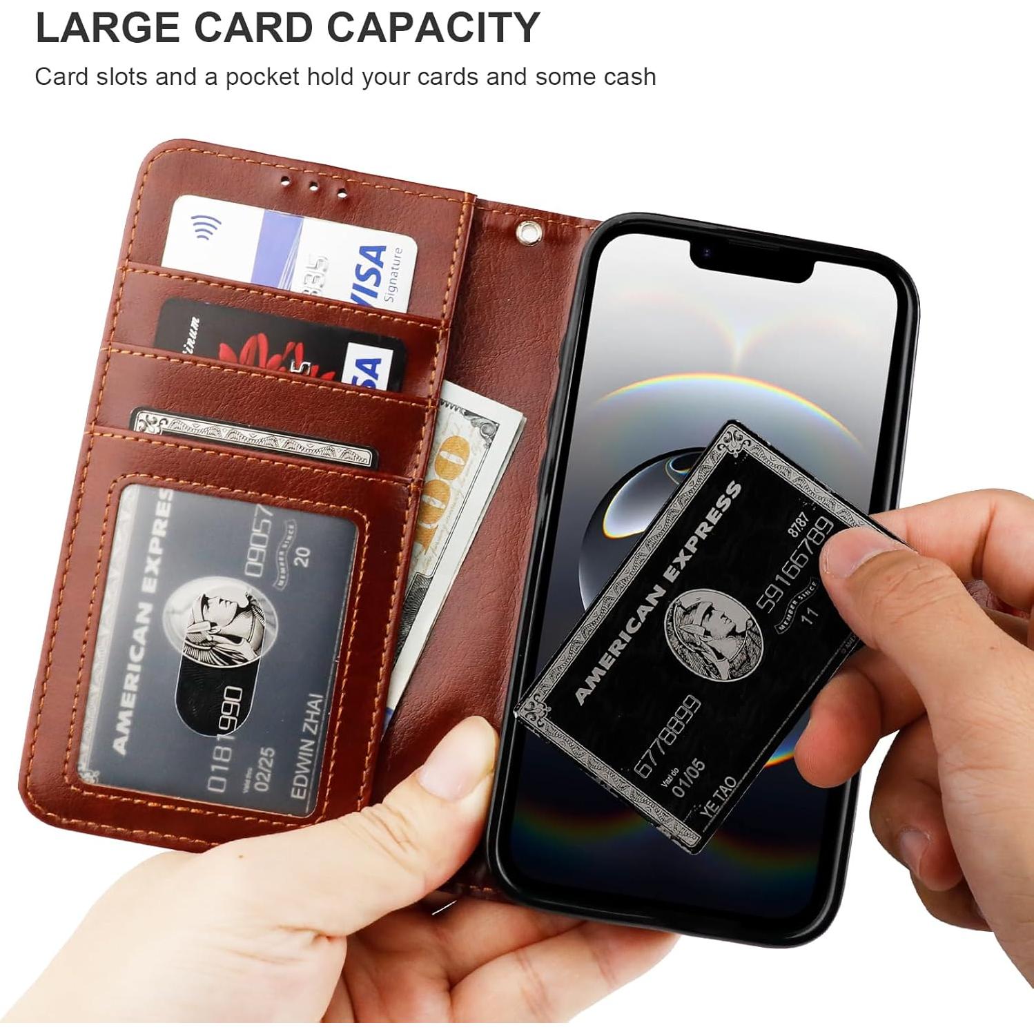 Funda Cartera Desmontable Bocasal para iPhone 16e 6.1" RFID