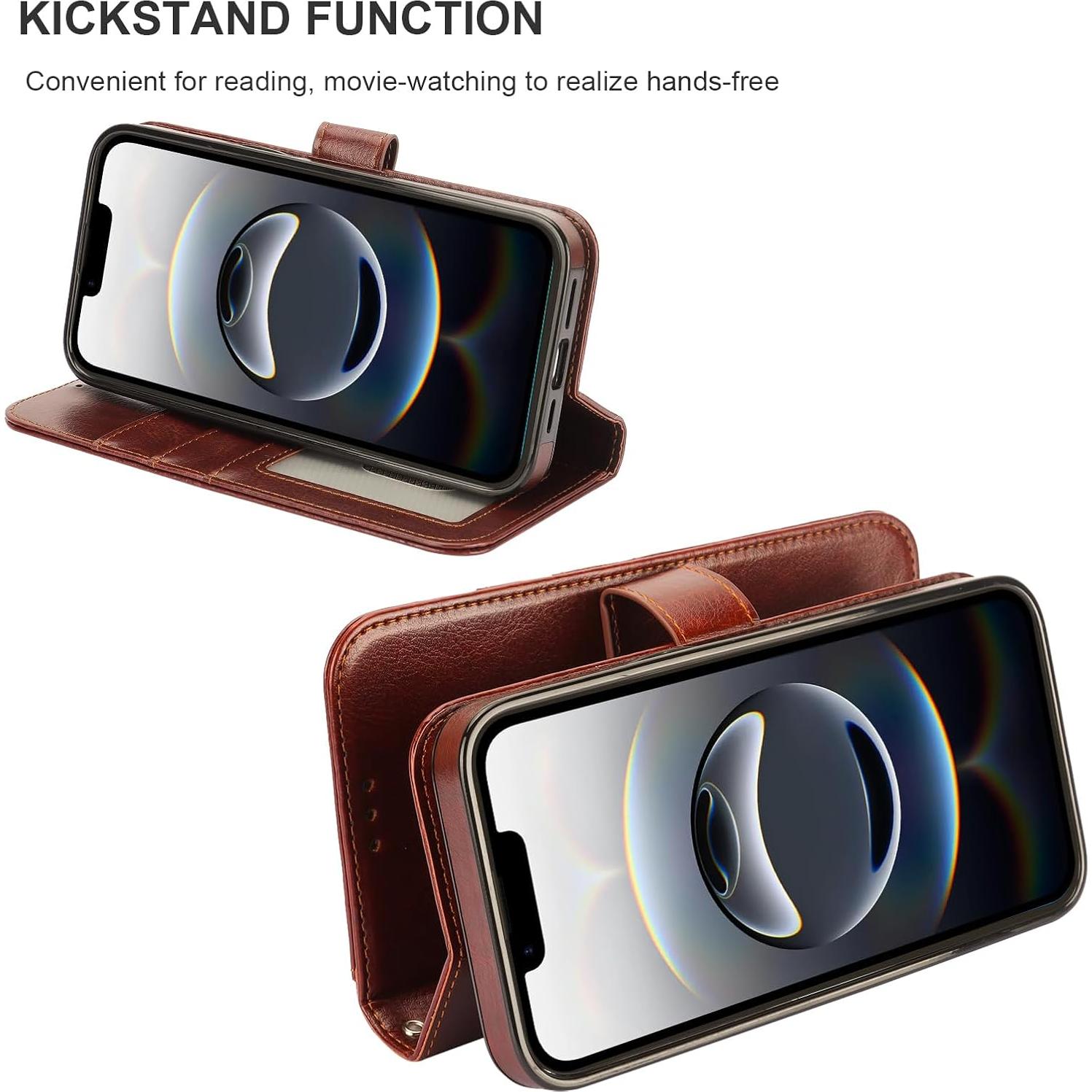 Funda Cartera Desmontable Bocasal para iPhone 16e 6.1" RFID