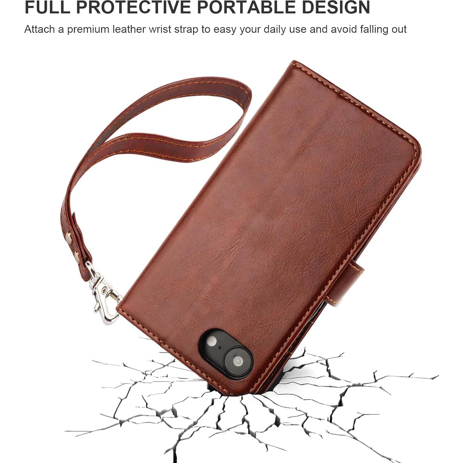 Funda Cartera Desmontable Bocasal para iPhone 16e 6.1" RFID