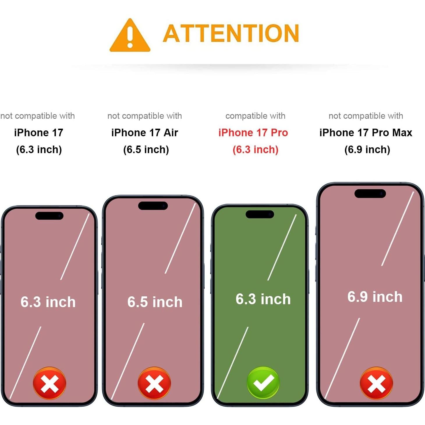 Funda de Cuero Premium KIHUWEY para iPhone 17 Pro 6.3" Azul