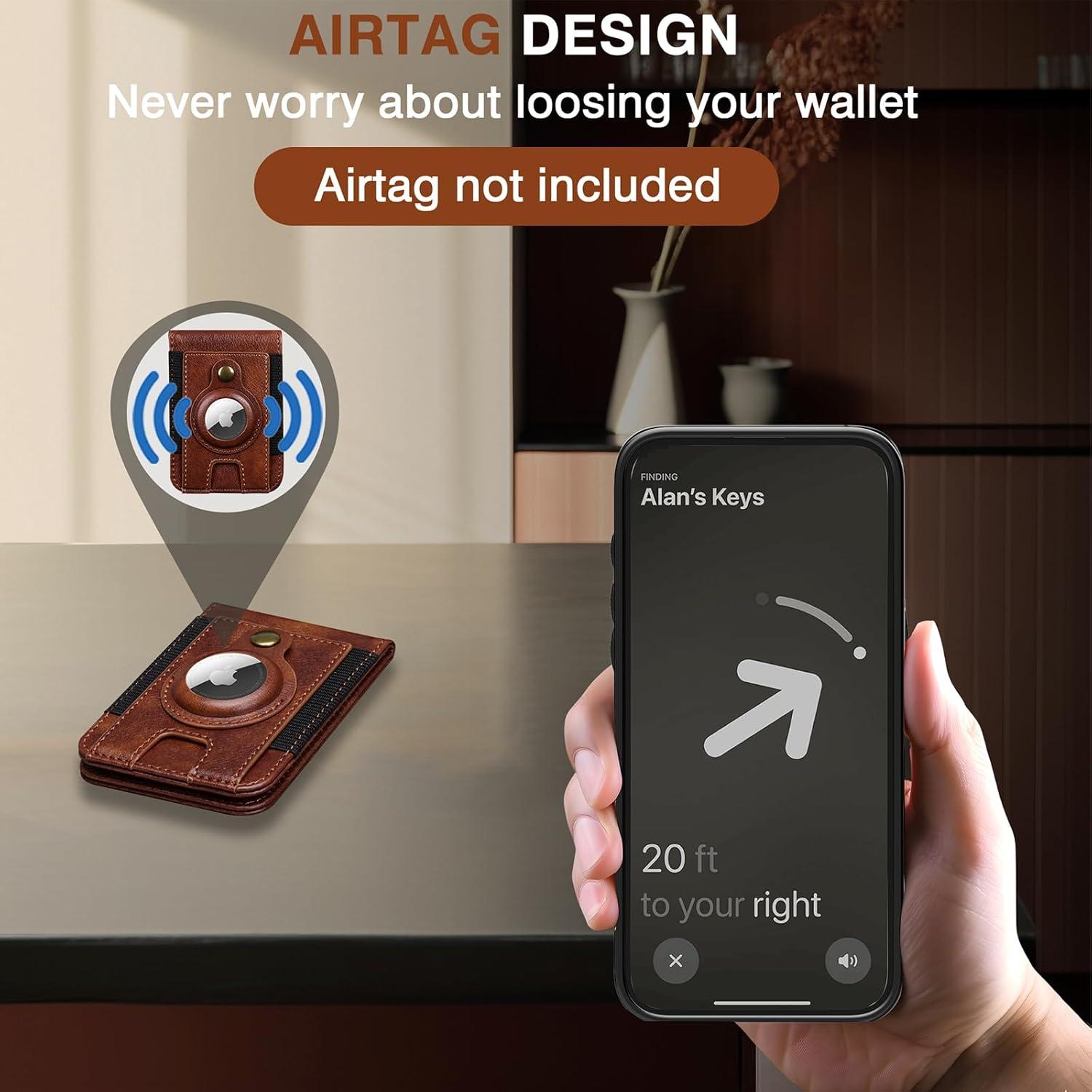 Funda Cartera LOHASIC para iPhone 17 Pro Max 6.9" Marrón