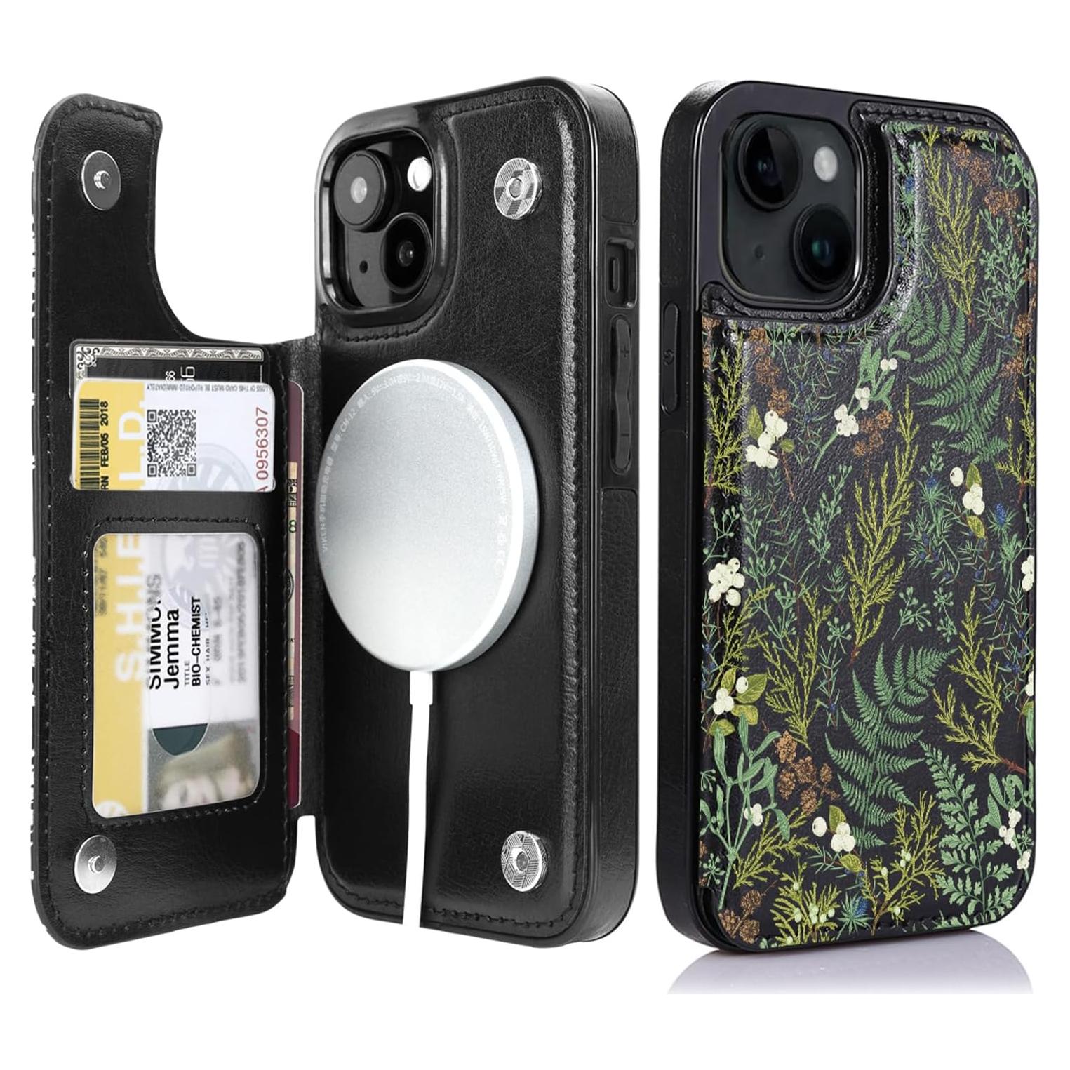 Funda Cartera MagSafe uCOLOR para iPhone 13/14 6.1" RFID