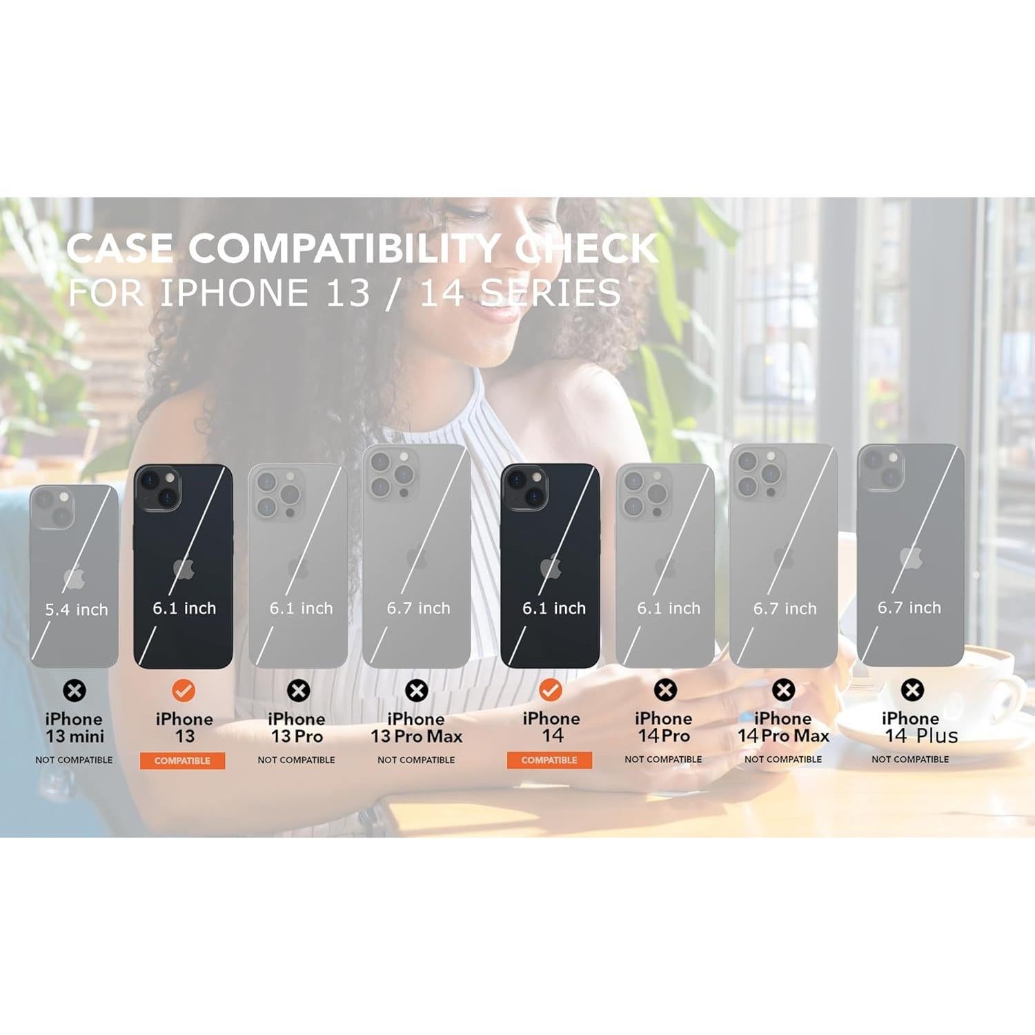 Funda Cartera MagSafe uCOLOR para iPhone 13/14 6.1" RFID