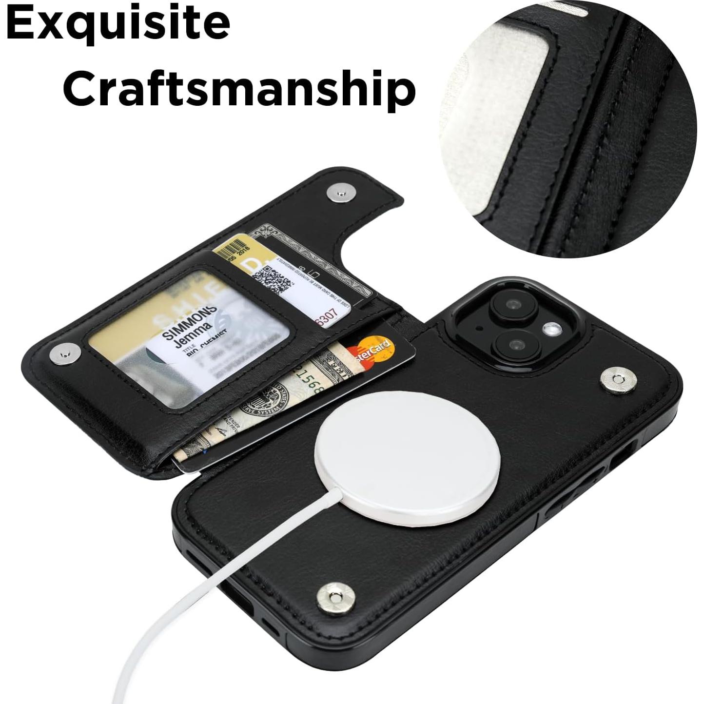 Funda Cartera MagSafe uCOLOR para iPhone 13/14 6.1" RFID