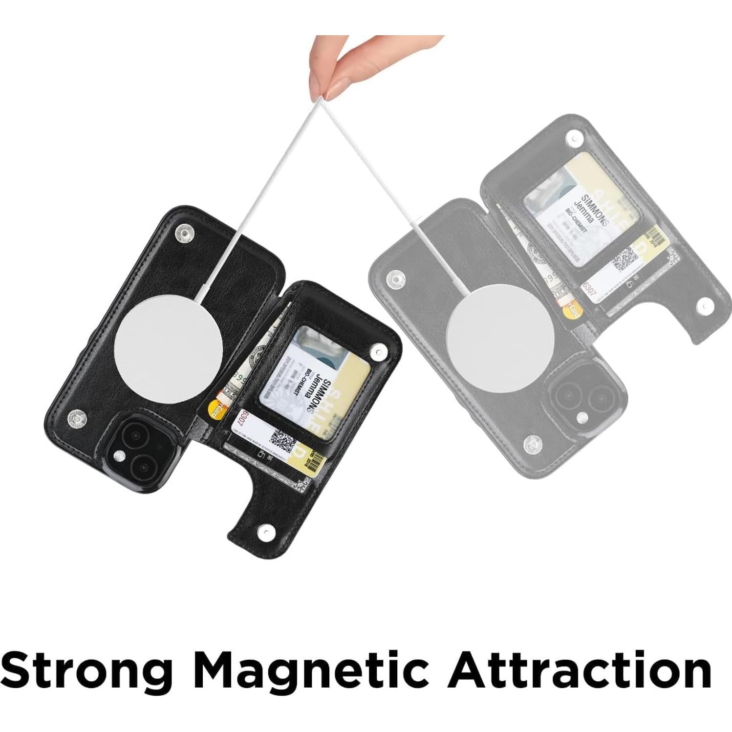 Funda Cartera MagSafe uCOLOR para iPhone 13/14 6.1" RFID