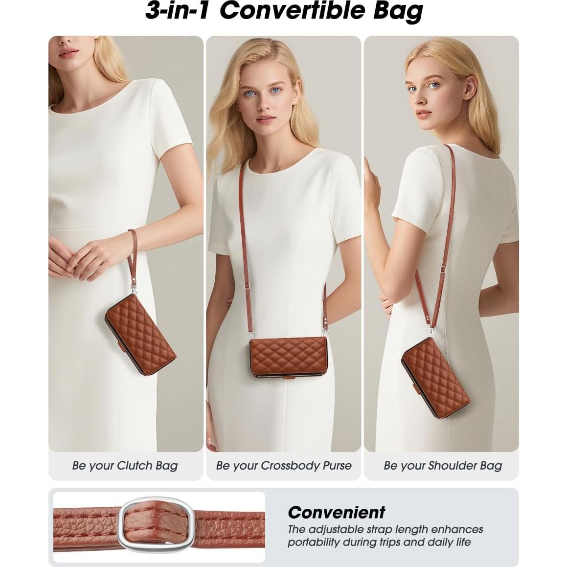 Funda Cartera OCASE para iPhone 17 Pro Max - Cuero PU Marrón