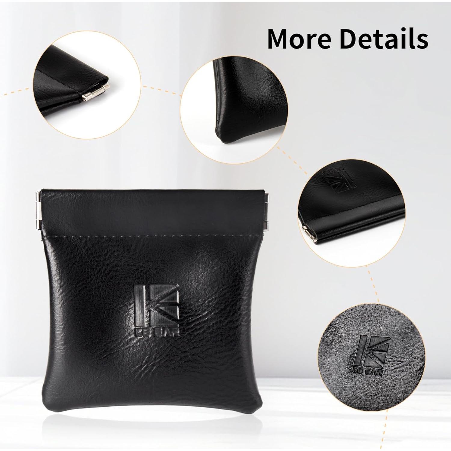 Estuche para Auriculares KBEAR BP01 Negro Pequeño con Cierre