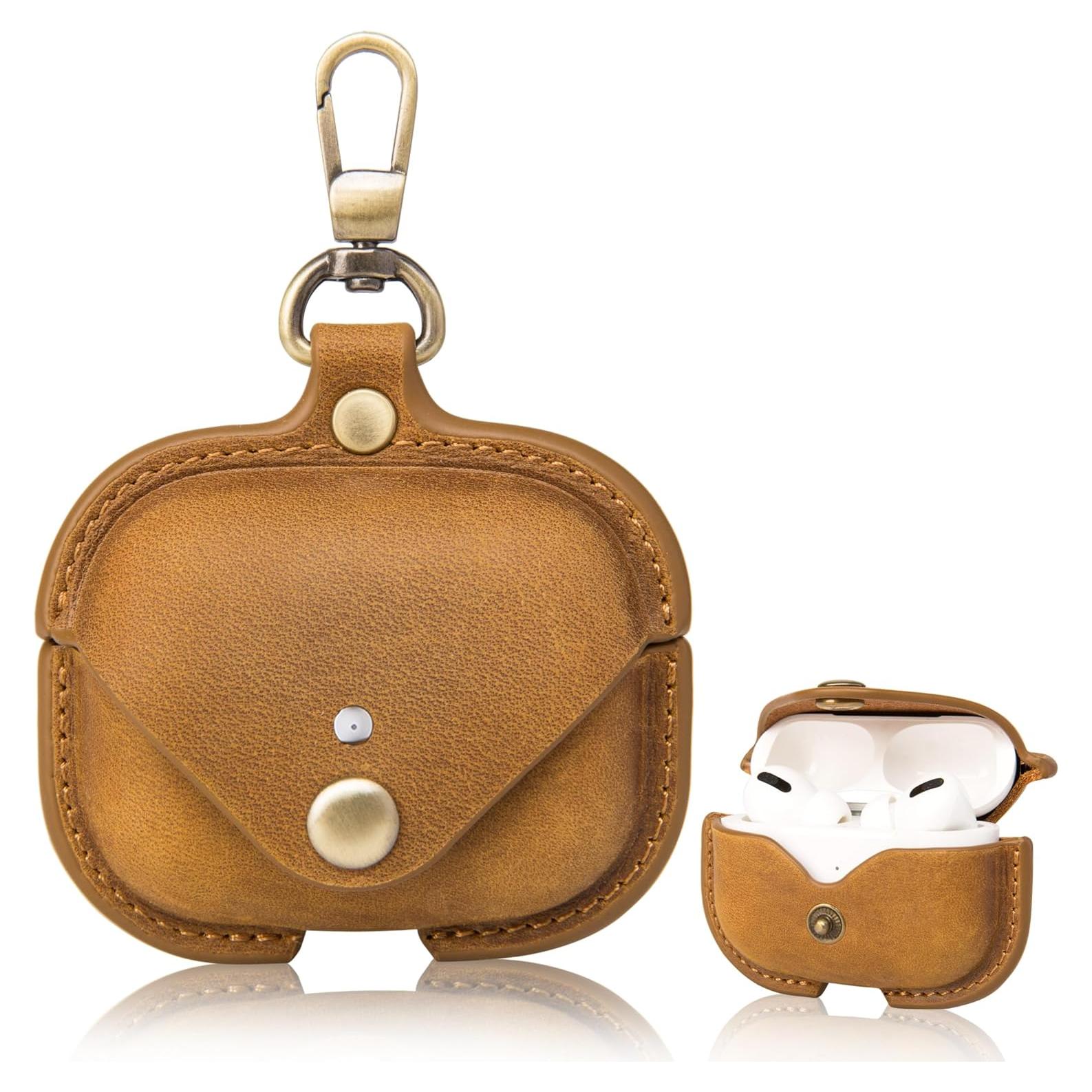 Funda de Carga de Cuero Crazy Horse para AirPods Pro 2019/2022