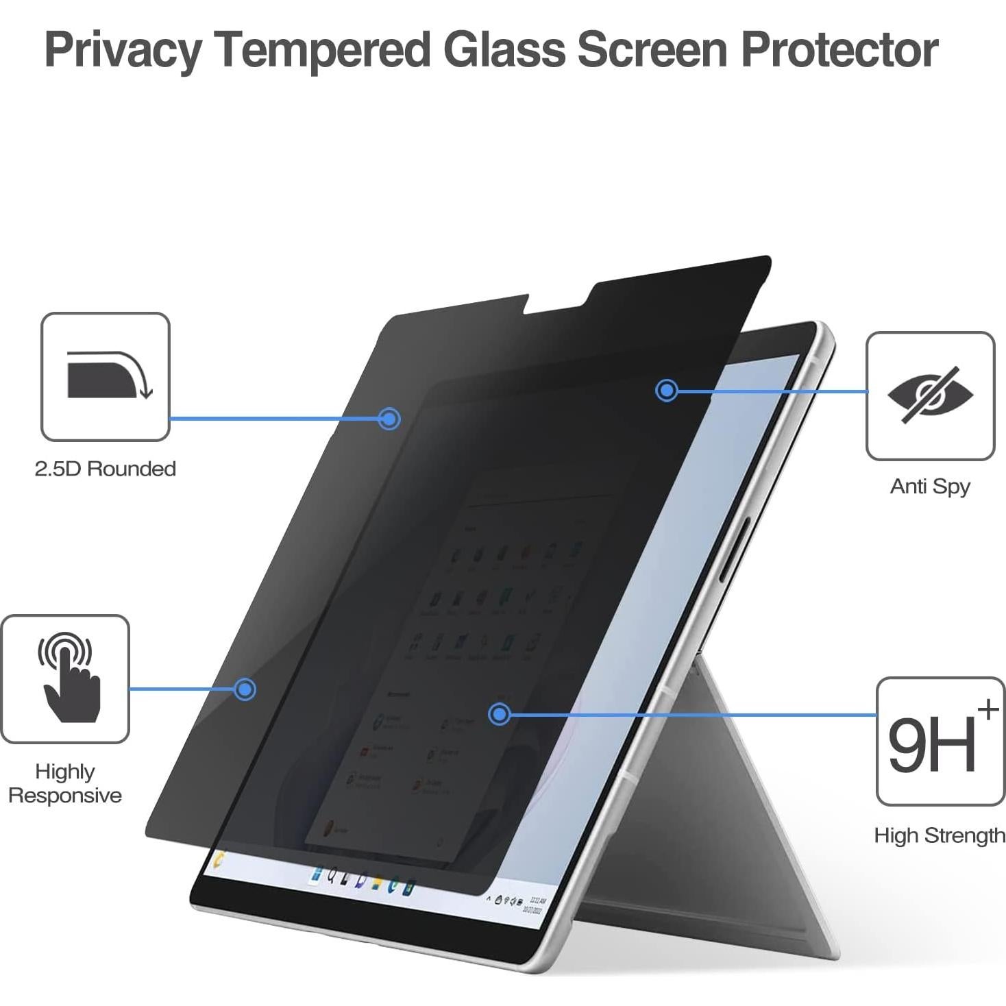Protector de Pantalla Privada ProCase para Surface Pro 11/10/9 13"
