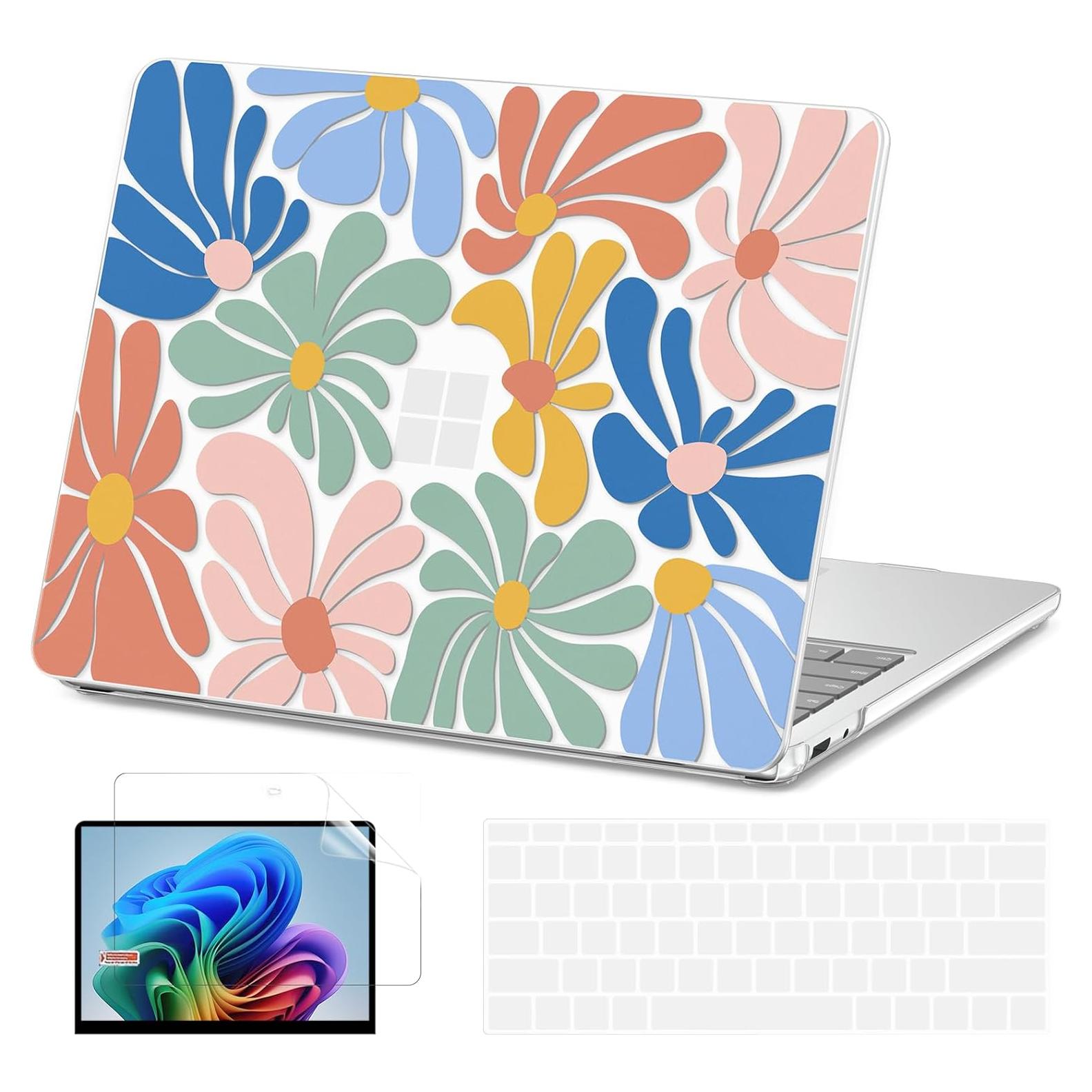 Funda Dura AKIT para Laptop Surface 13" Modelo 2095 Flores