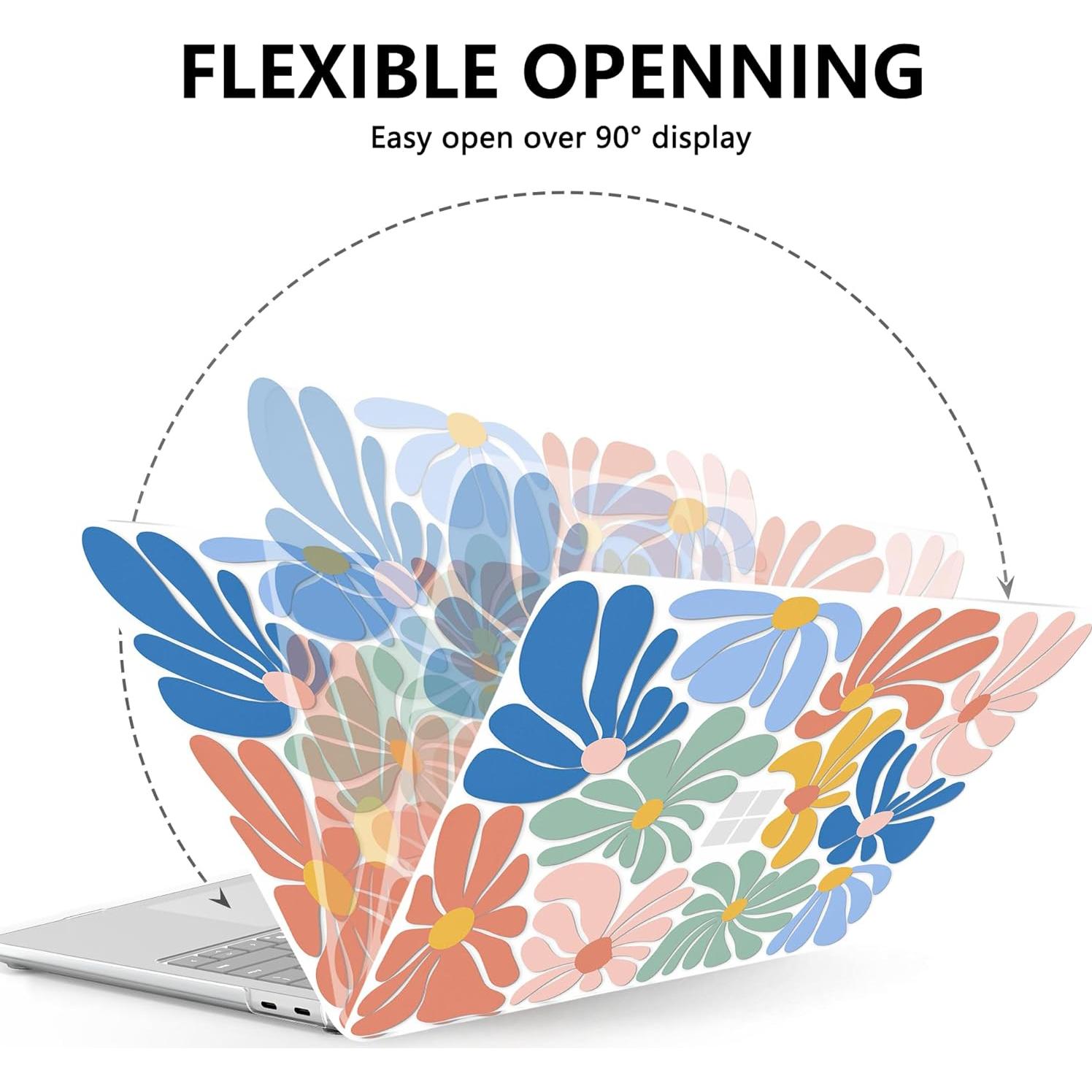 Funda Dura AKIT para Laptop Surface 13" Modelo 2095 Flores