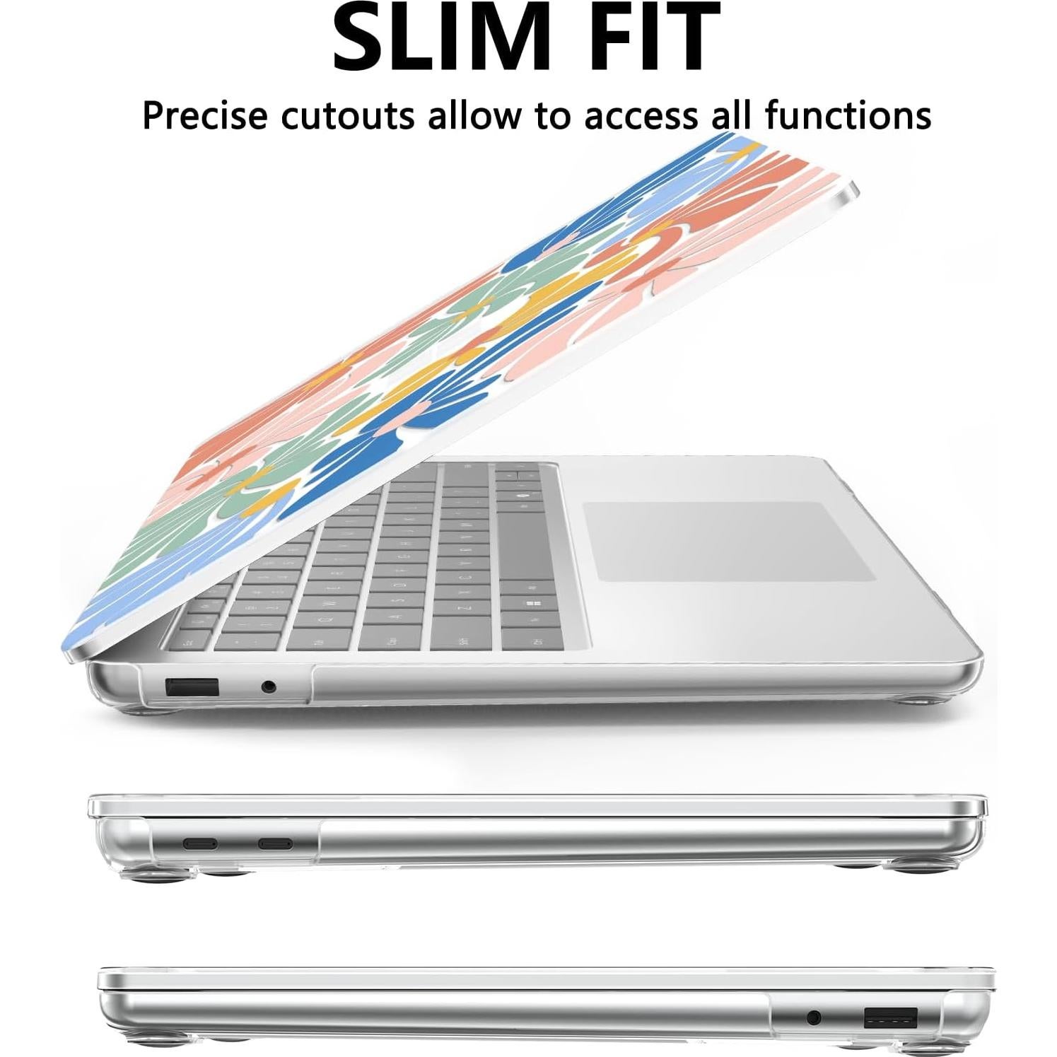 Funda Dura AKIT para Laptop Surface 13" Modelo 2095 Flores