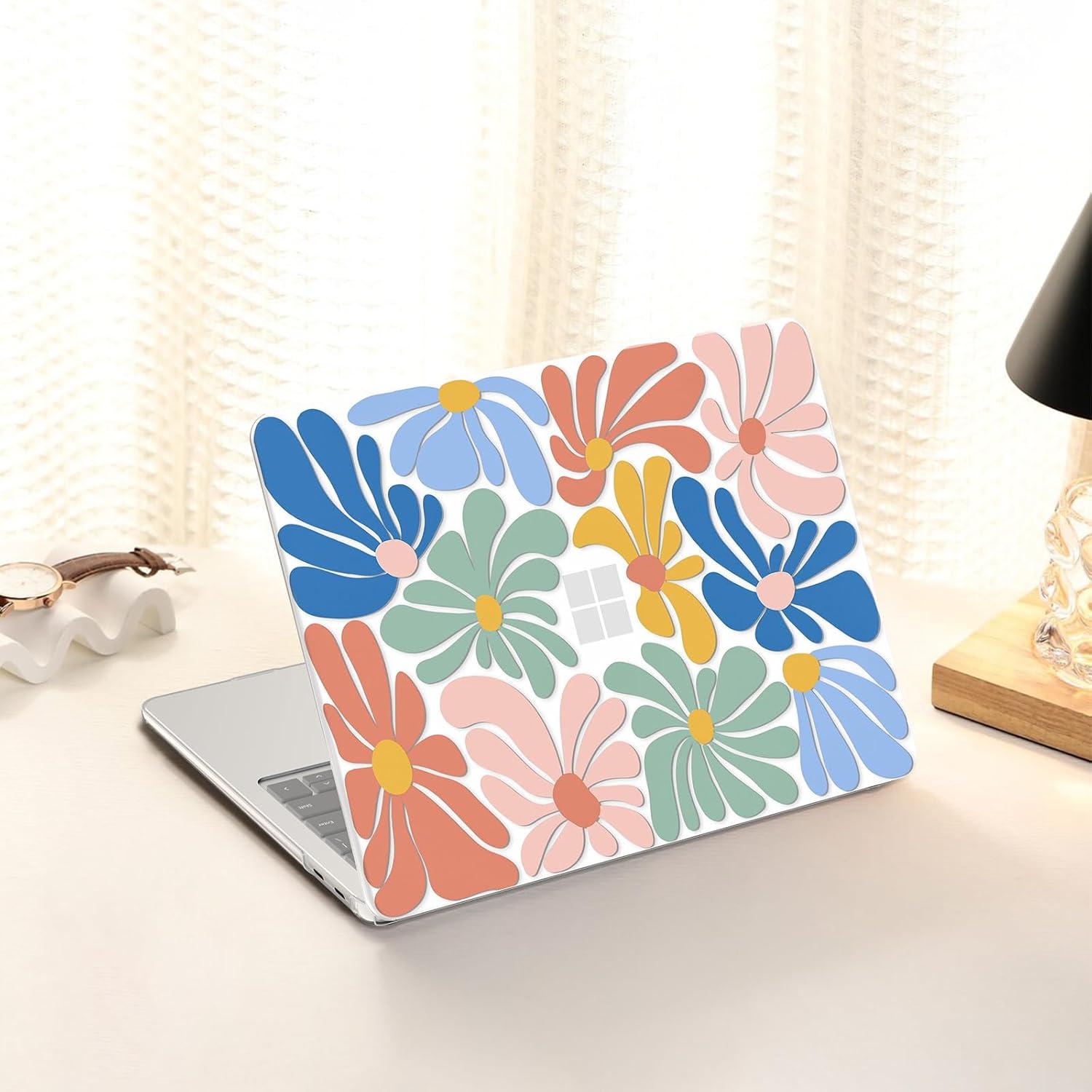 Funda Dura AKIT para Laptop Surface 13" Modelo 2095 Flores