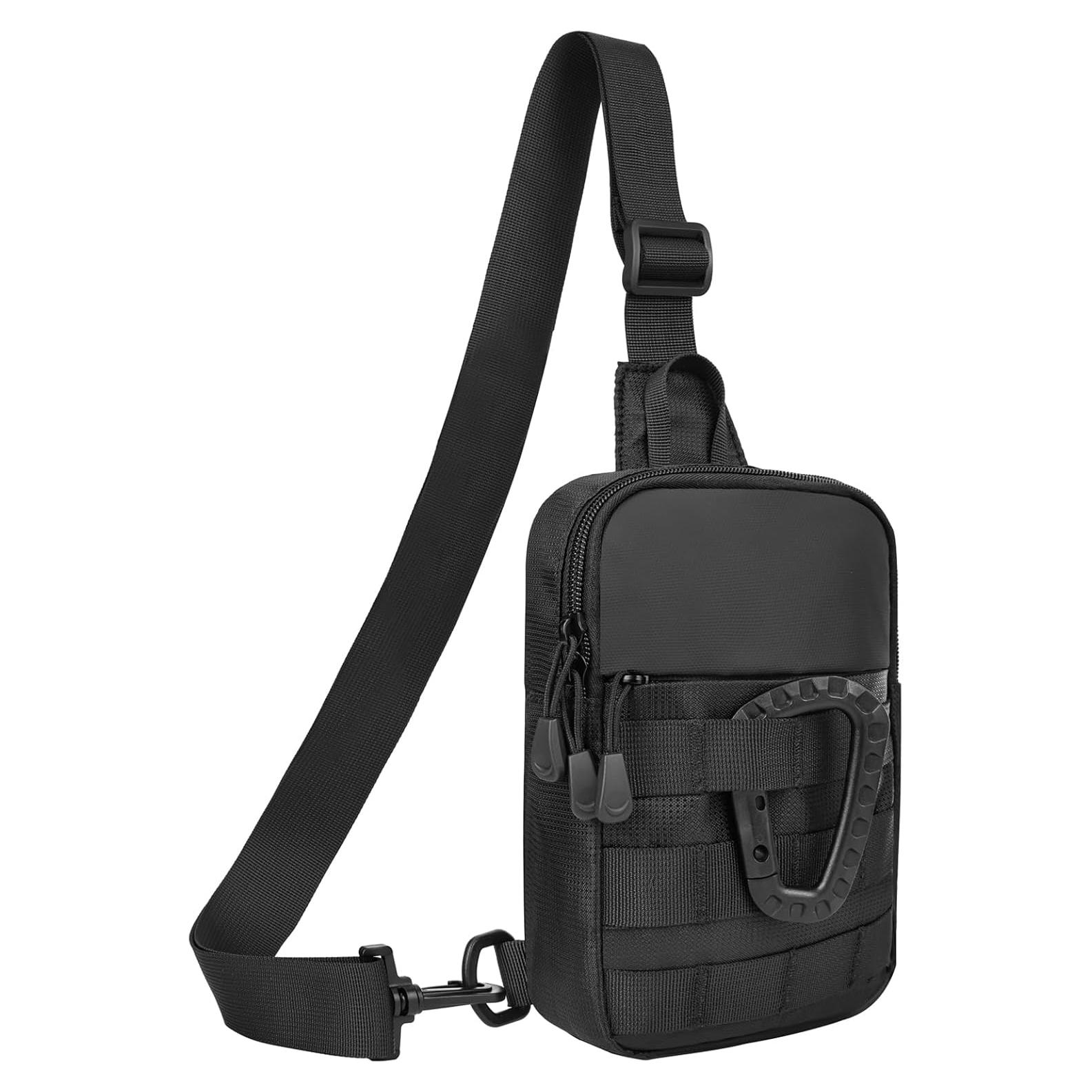 Bolsa de bandolera impermeable DEYACE negra para hombres
