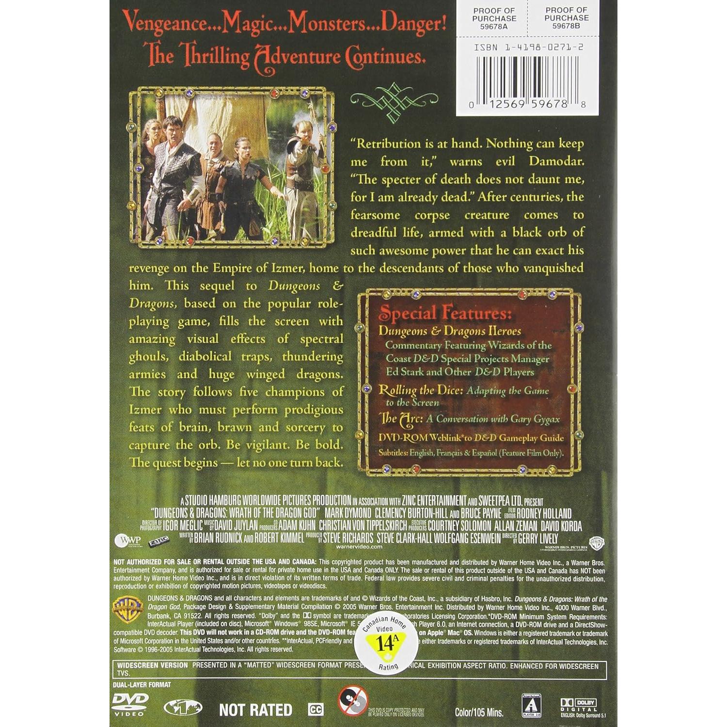 Dungeons y Dragones: La Ira del Dios Dragón - DVD Pantalla Ancha