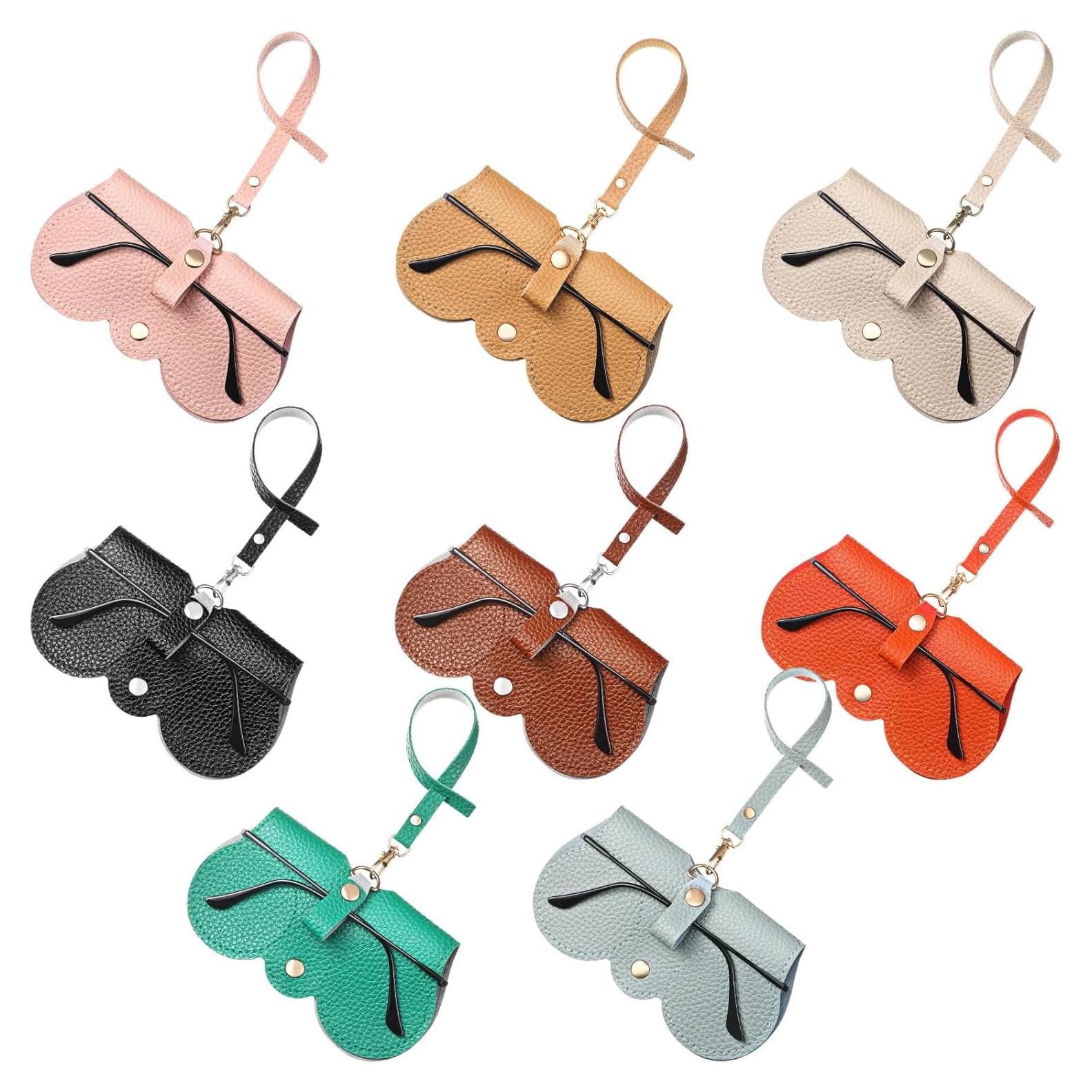 8 Estuches de Gafas de Sol de Cuero PU para Hombres y Mujeres