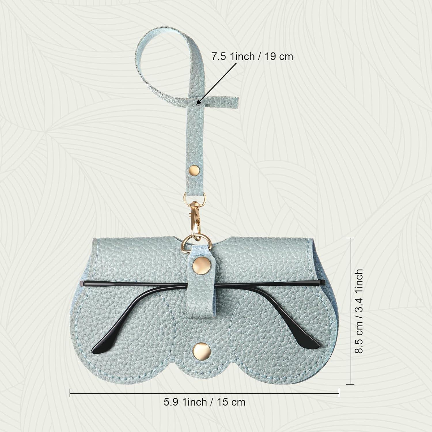 8 Estuches de Gafas de Sol de Cuero PU para Hombres y Mujeres