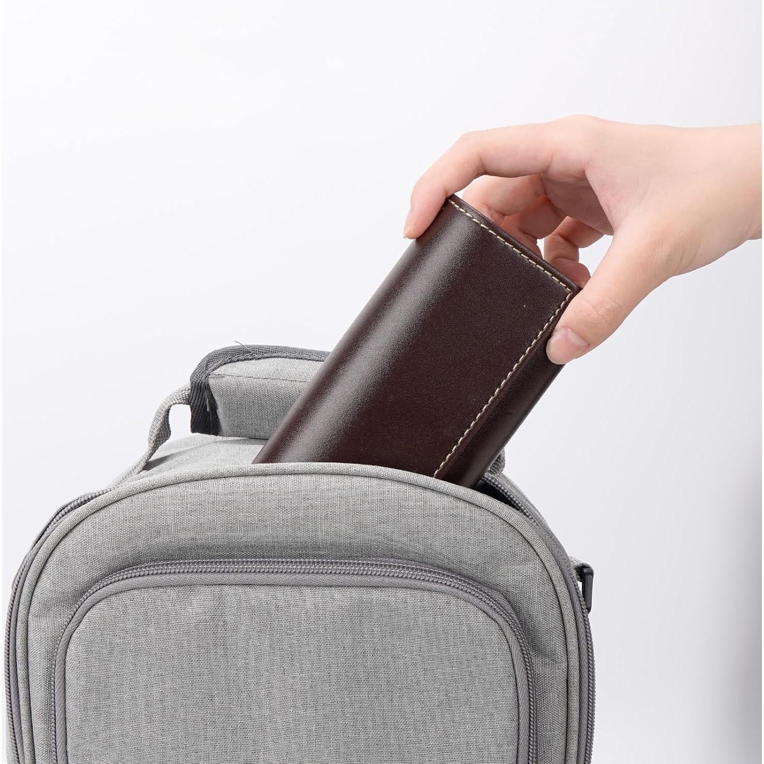 Estuche Grande para Gafas de Sol Linkidea Café Doble Puente