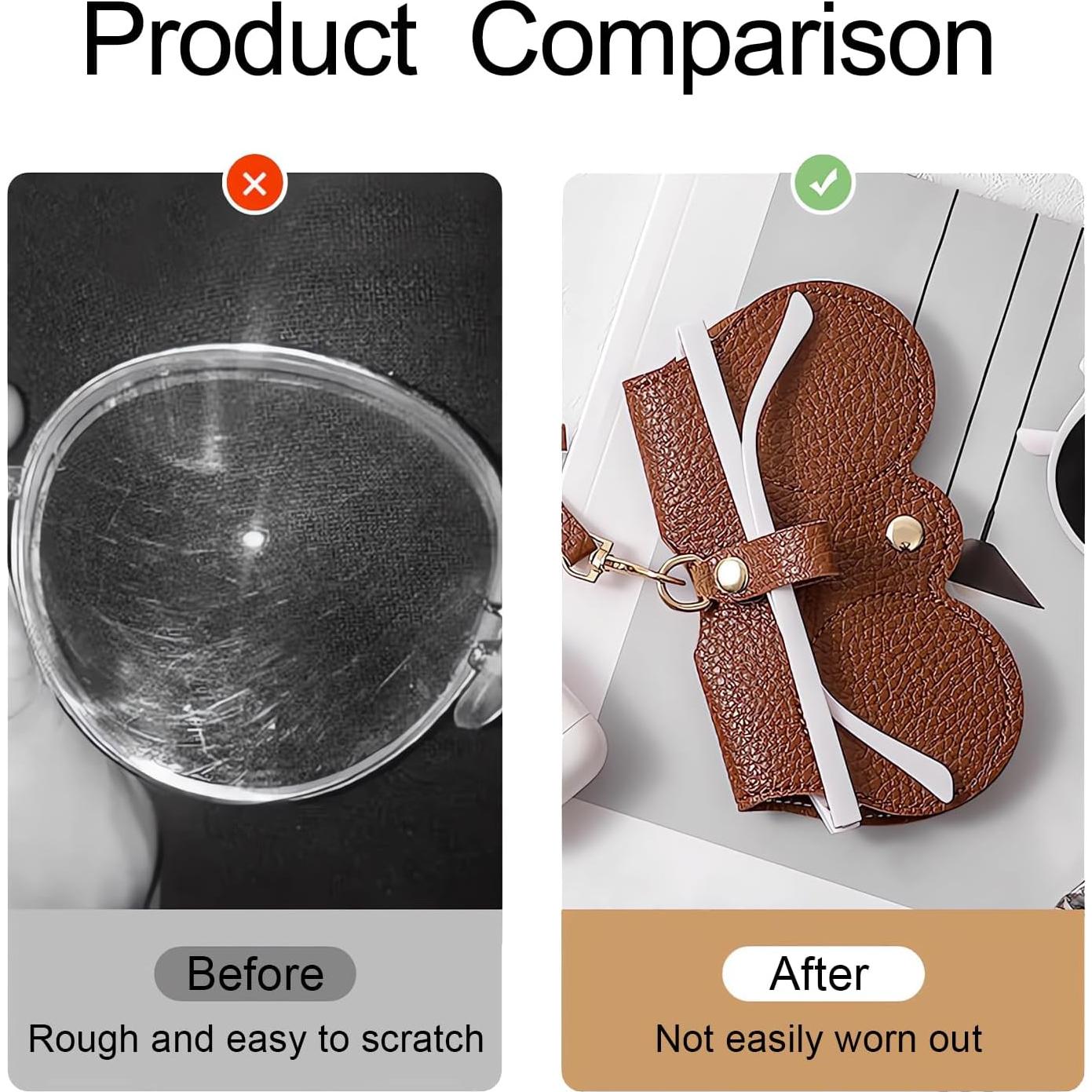 Bolsa de Gafas de Sol de Cuero PU Suave - 3 Piezas