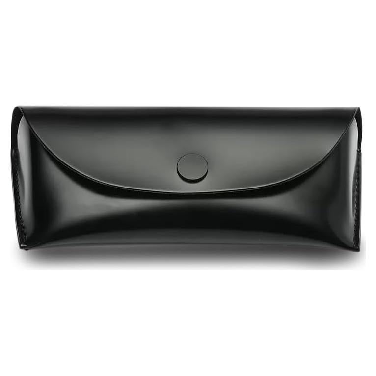 Funda de Gafas de Cuero Bagtu Negra Resistente a Golpes 17.5cm