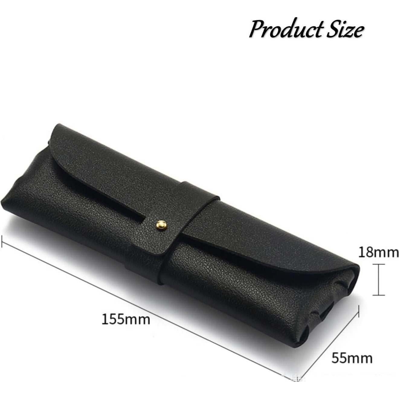 Paquete de 8 estuches de gafas de PU suave - Blanco y negro