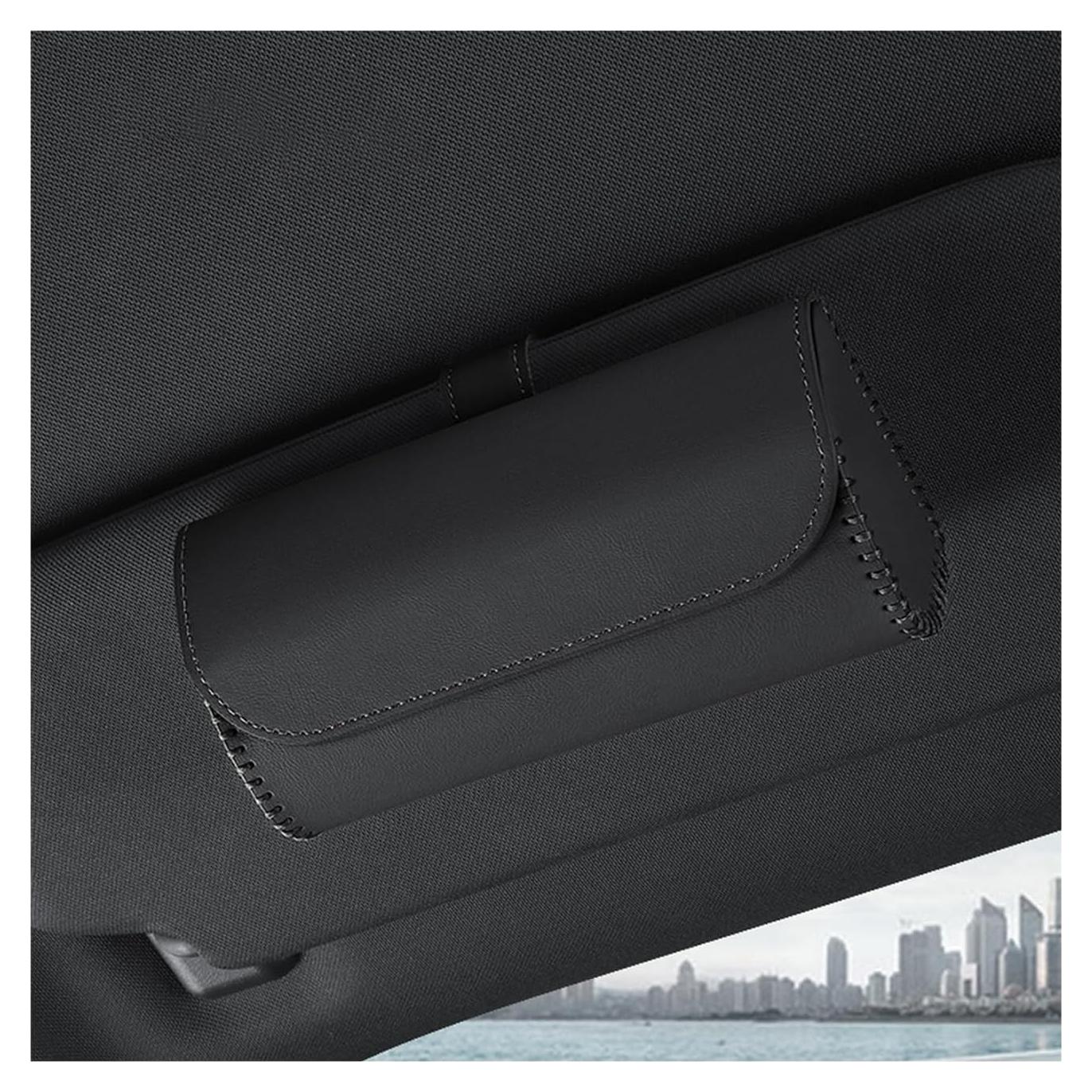 Estuche para Gafas de Sol Yourkar para Visera de Coche Negro