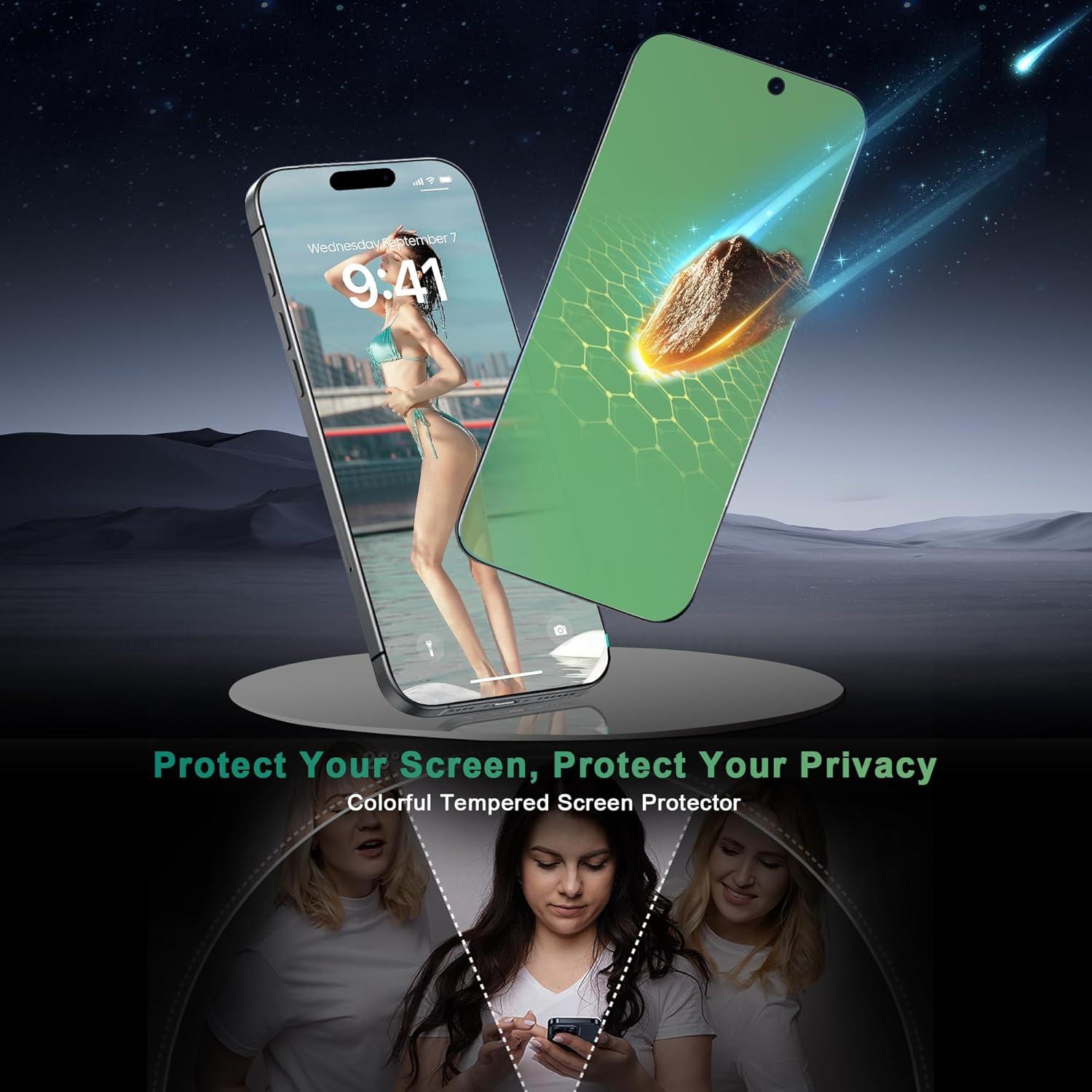 Protector de Pantalla Privado Aimoerfan 17" Verde Gradiente