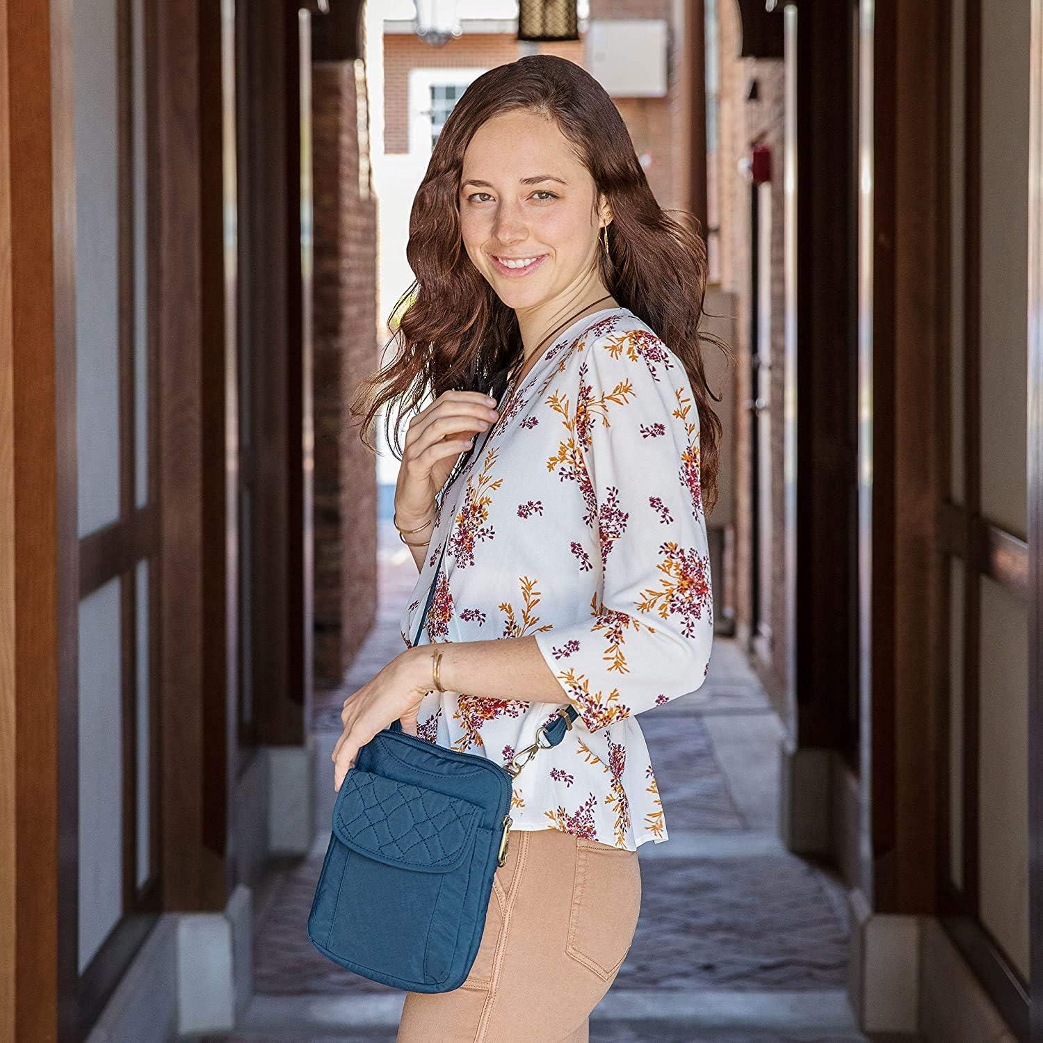 Bolso Antirrobo Travelon Pouch Sable 17.8x21.6cm