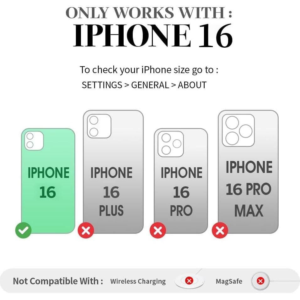 Funda Cartera ZVE para iPhone 16 6.1" con Bloqueo RFID Beige